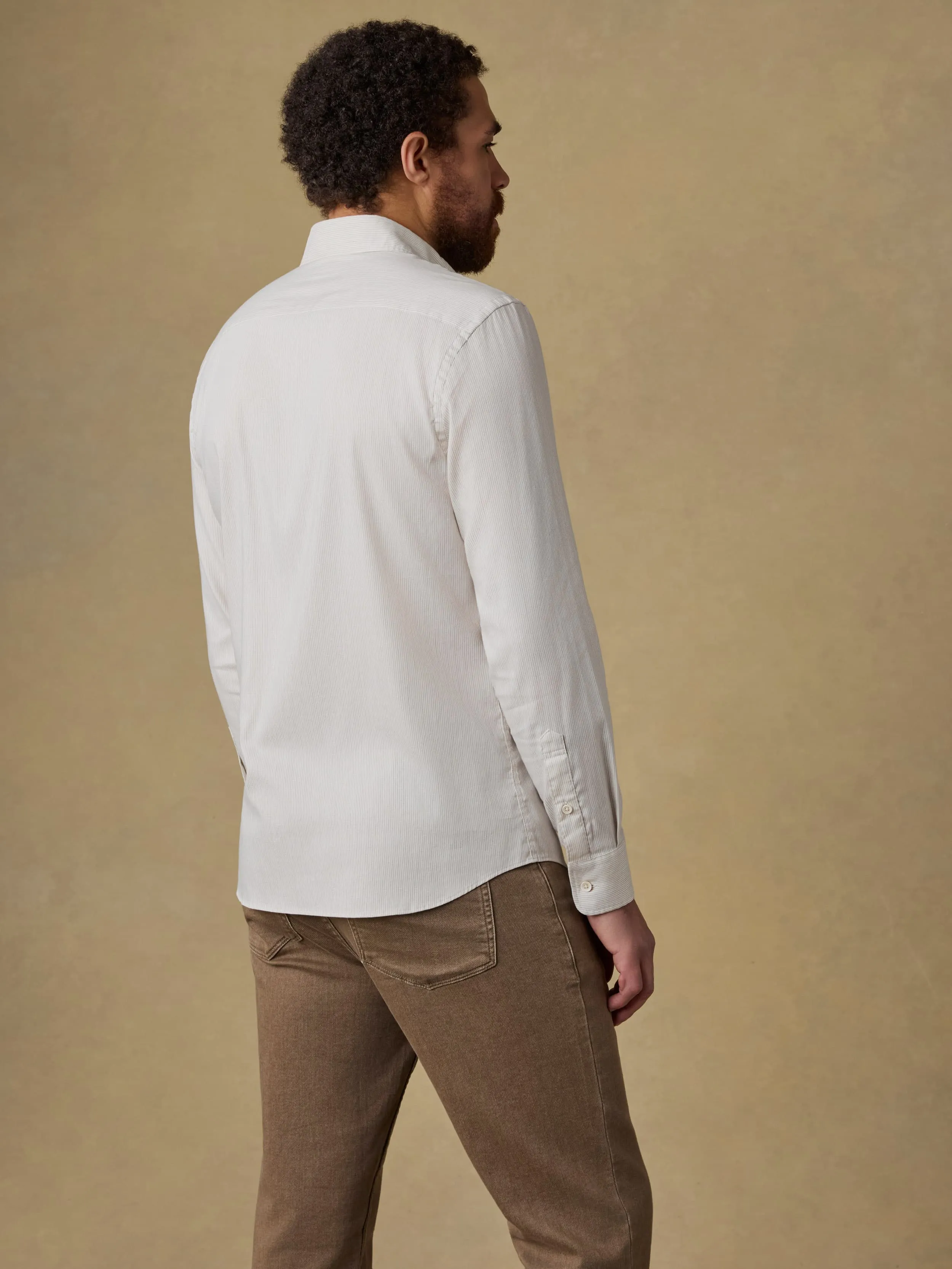 Movement™ Monterey Shirt - Wood Wall Stripe sold by Faherty product image thumbnail 3