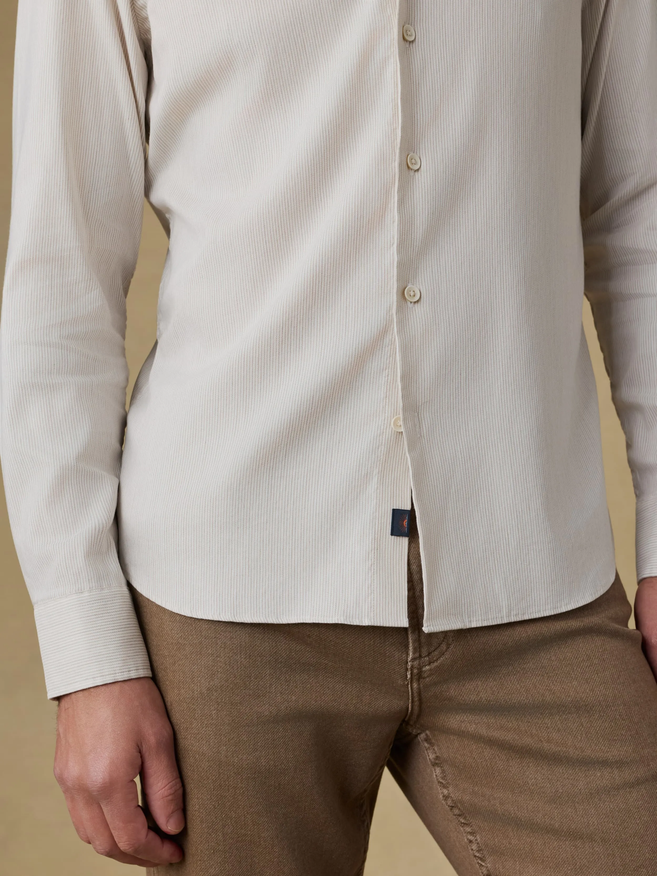 Movement™ Monterey Shirt - Wood Wall Stripe sold by Faherty product image thumbnail 5