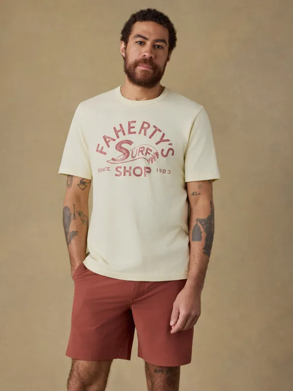 Surf Shop Sunwashed Tee - Isle Sun made by Faherty
