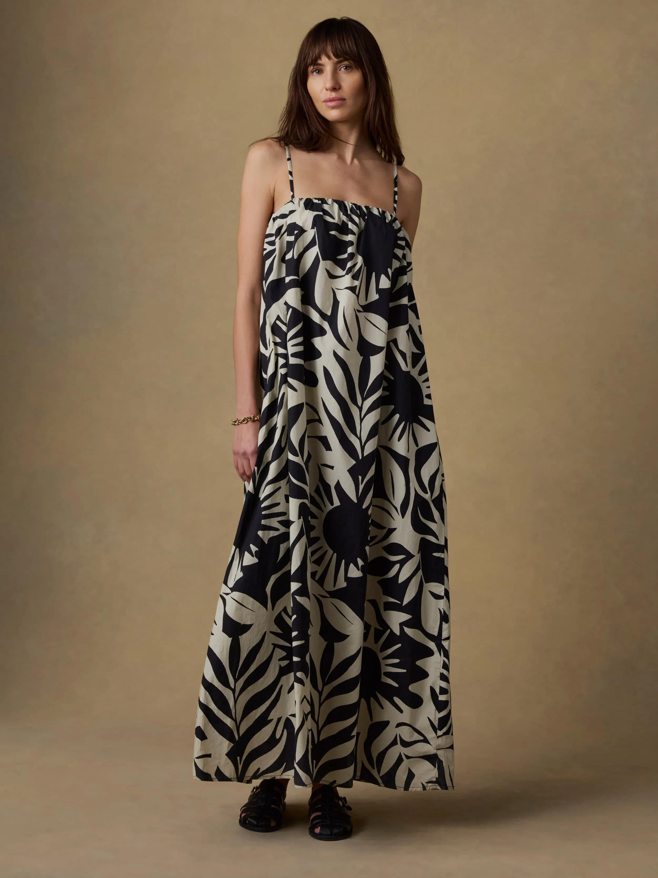 Coastal Poplin Kaua Dress - Garden Sonata sold by Faherty product image thumbnail 2