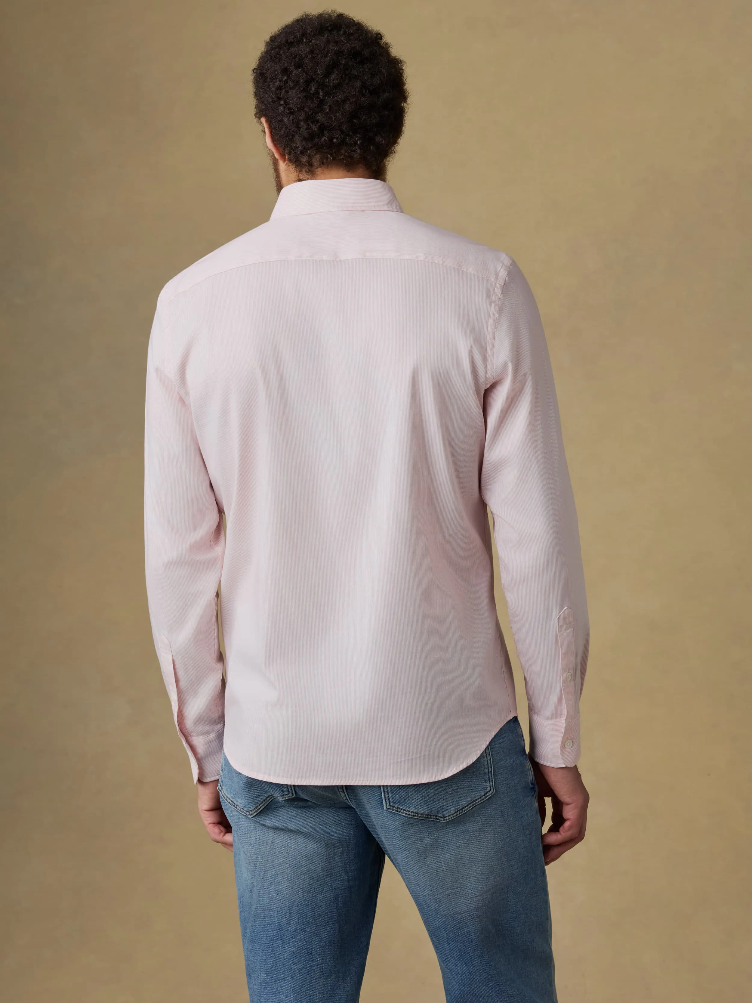 The Movement™ Shirt - Faded Rose Stripe sold by Faherty product image thumbnail 3