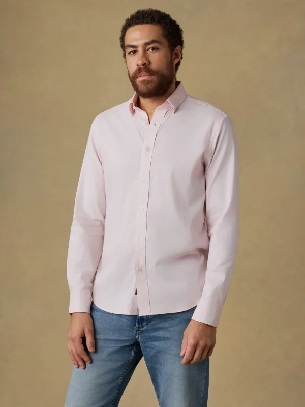 The Movement™ Shirt - Faded Rose Stripe made by Faherty