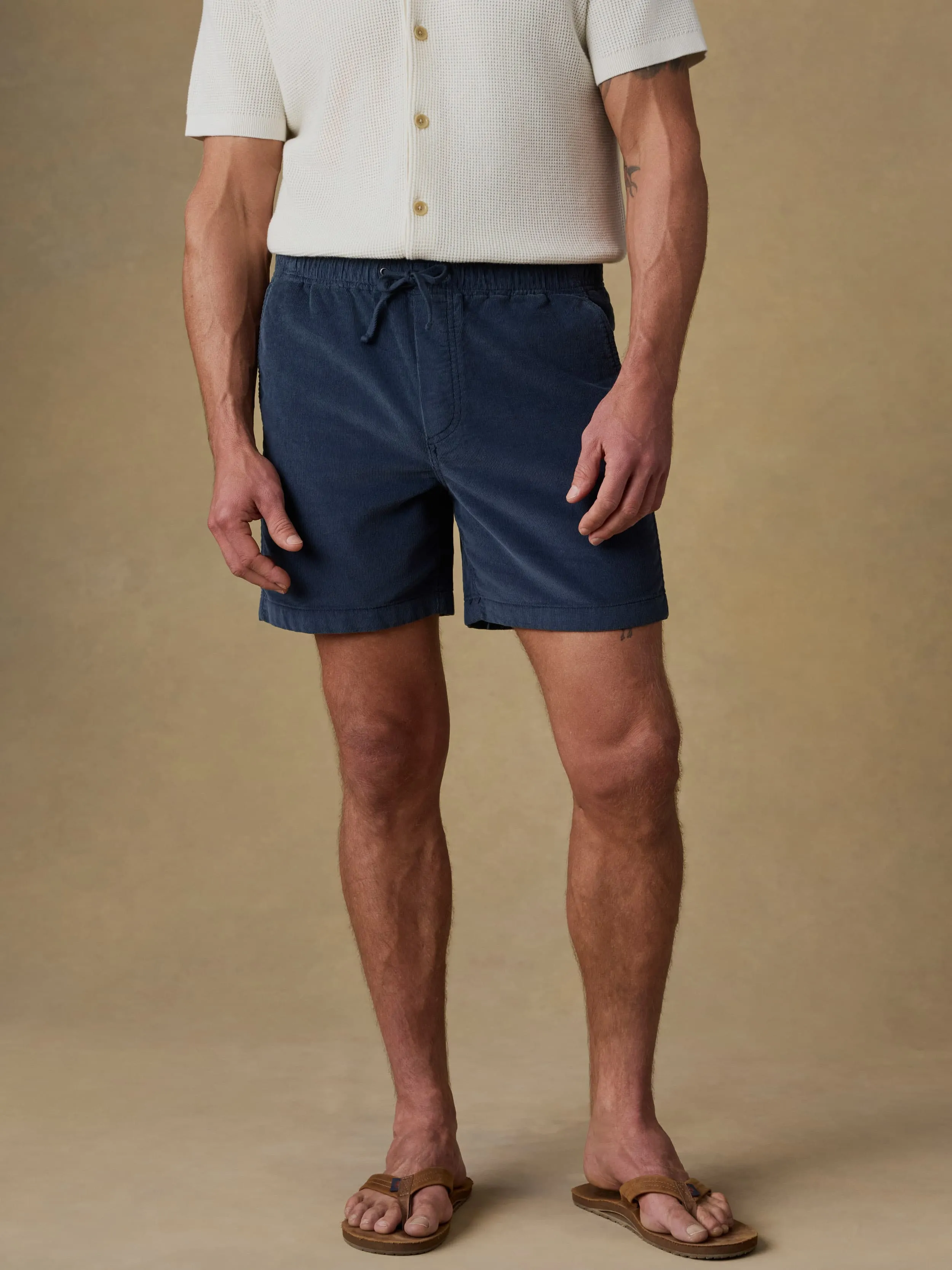 Essential Corduroy Short - Blue Nights sold by Faherty product image thumbnail 2