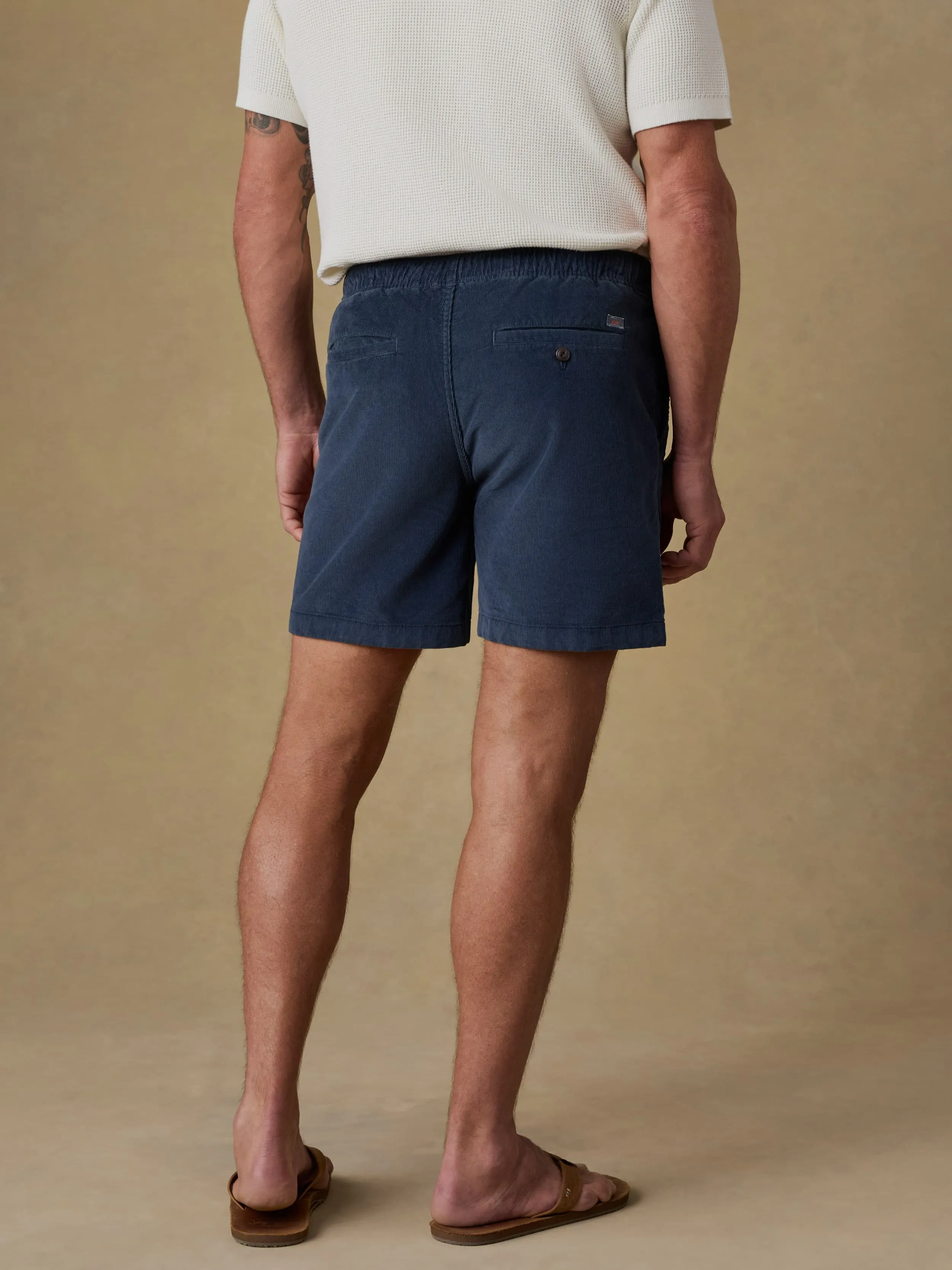 Essential Corduroy Short - Blue Nights sold by Faherty product image thumbnail 4