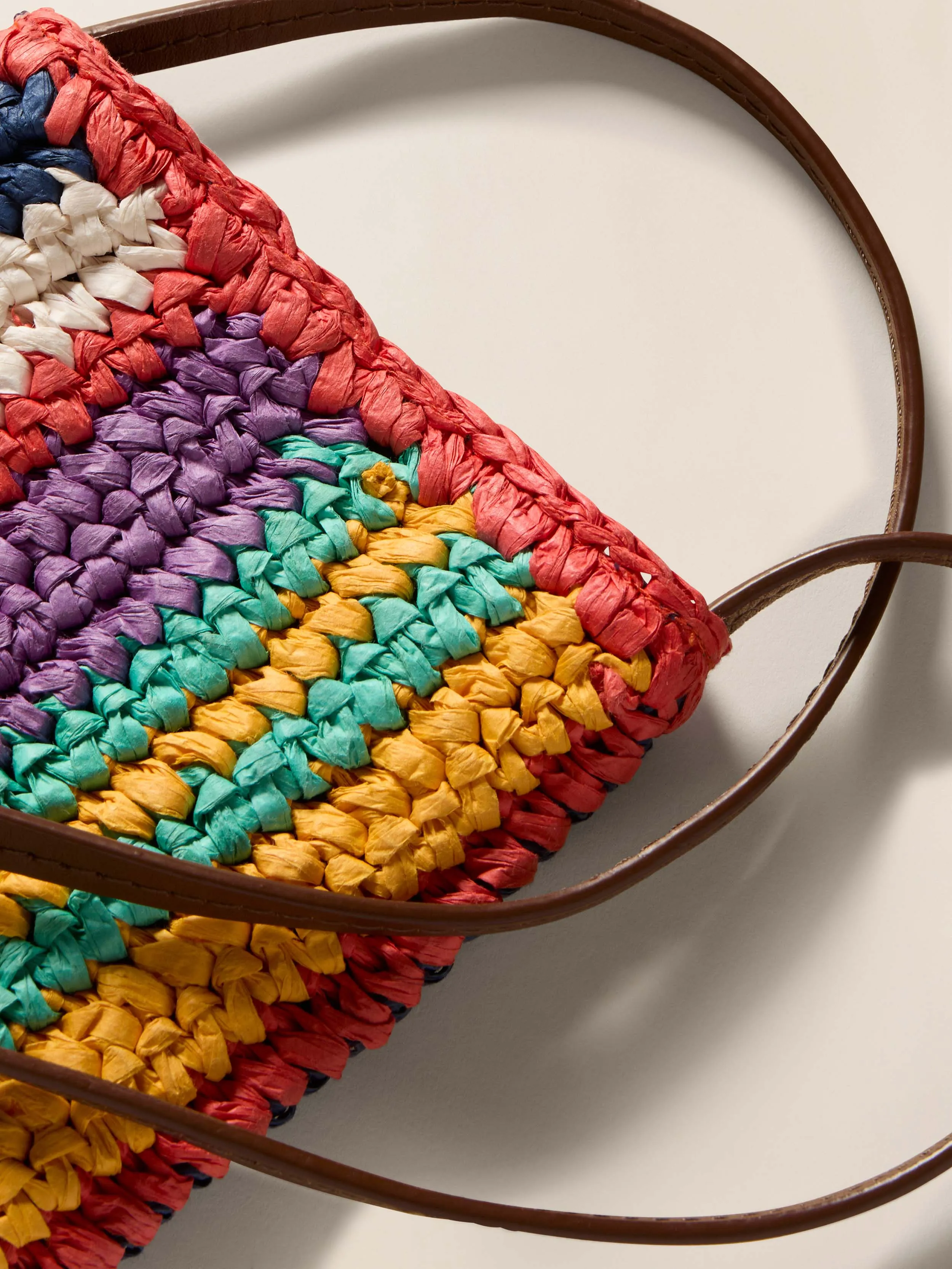 Straw Stripe Crossbody - Rainbow Stripe sold by Faherty product image thumbnail 2