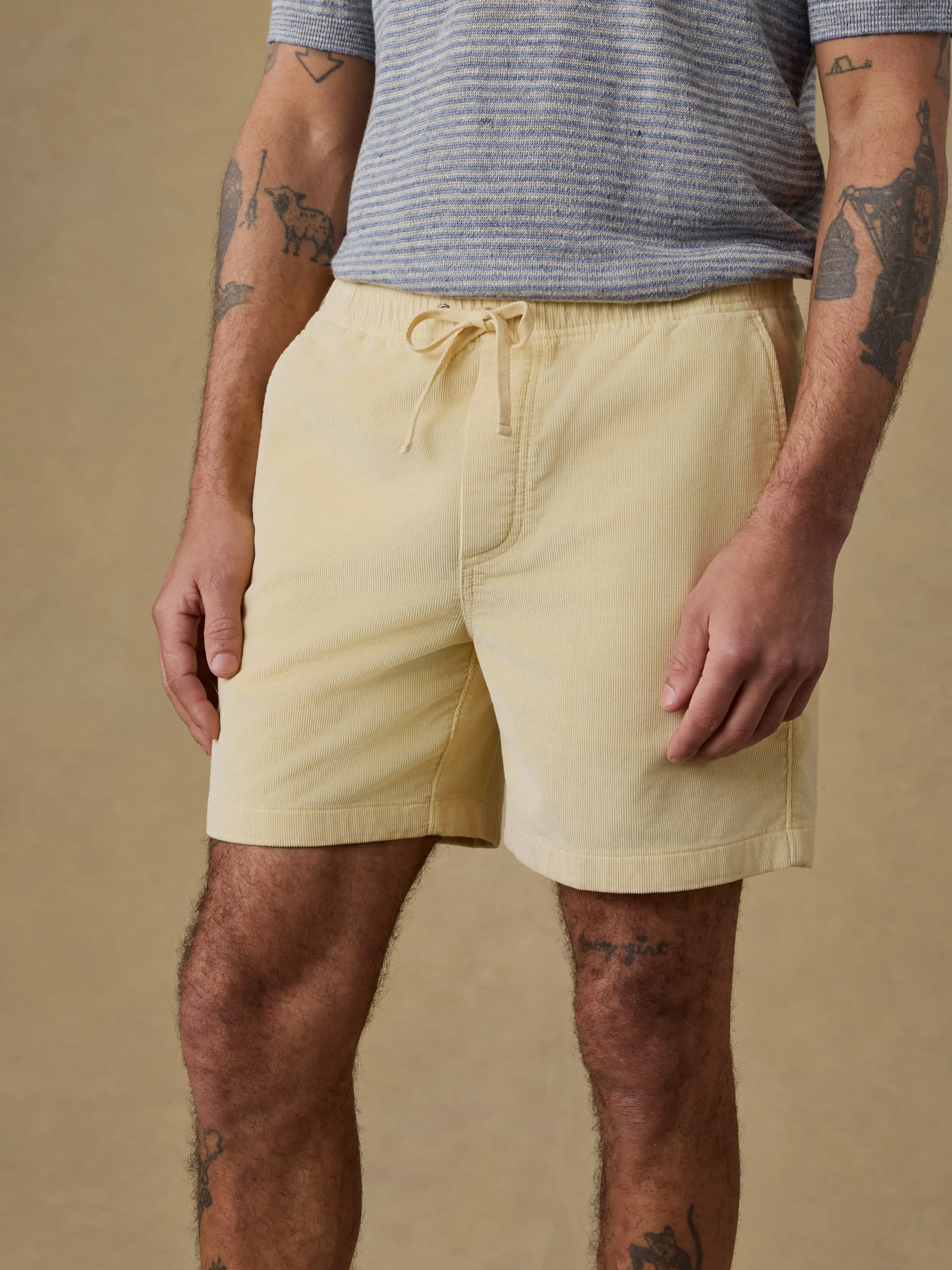 Essential Corduroy Short - Faded Sun sold by Faherty product image thumbnail 4