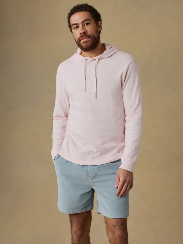 Sunwashed Organic Hoodie - Rose Bliss made by Faherty