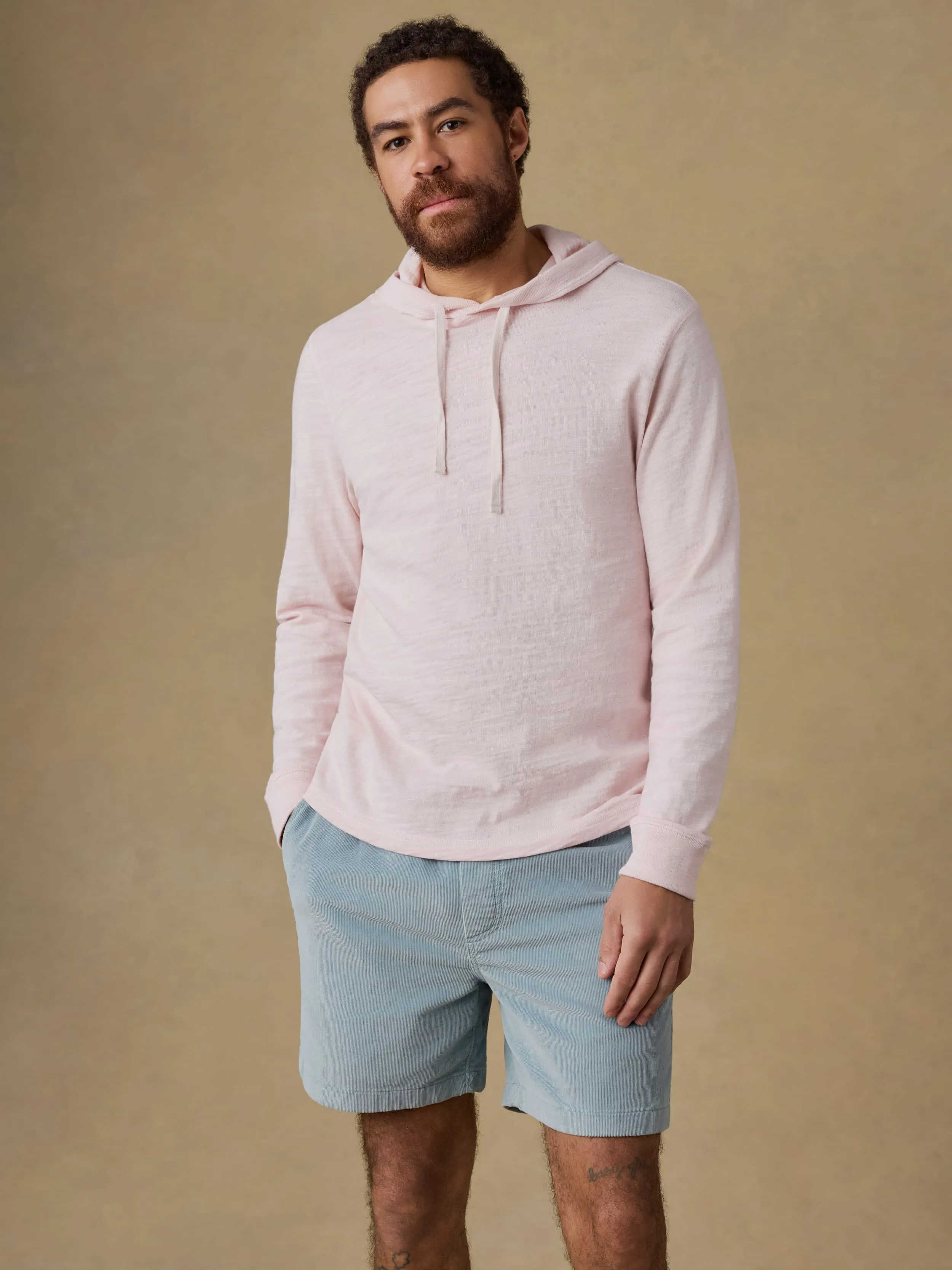 Sunwashed Organic Hoodie - Rose Bliss sold by Faherty