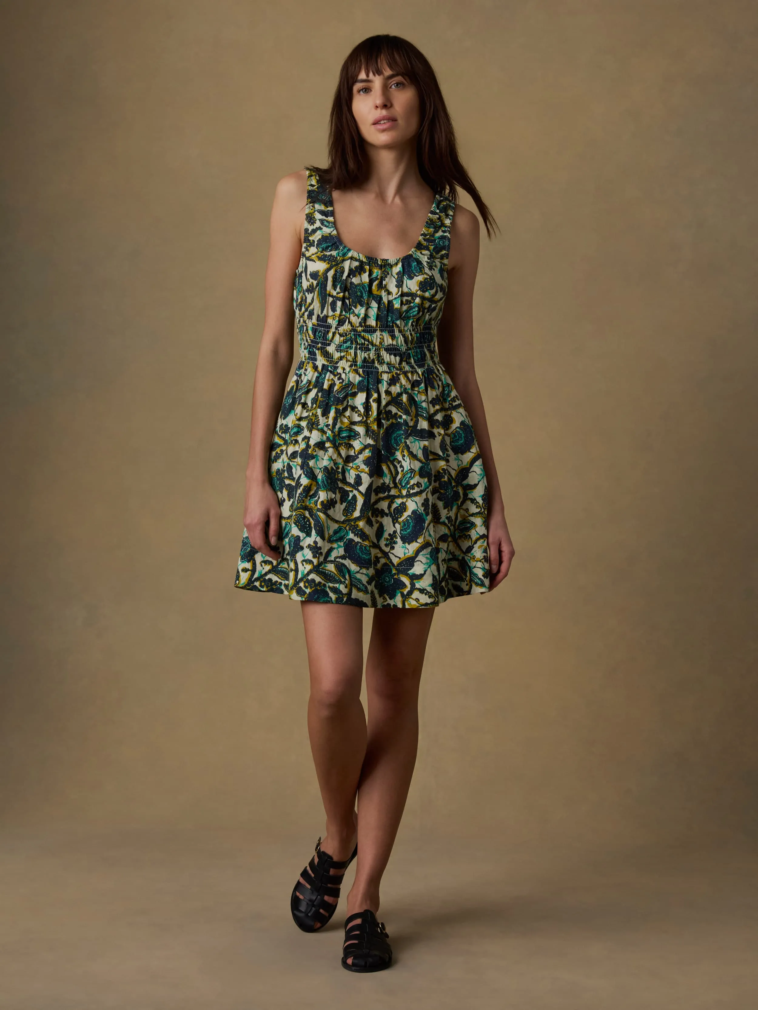 Montecito Linen Mini Dress - Tropics sold by Faherty product image thumbnail 4