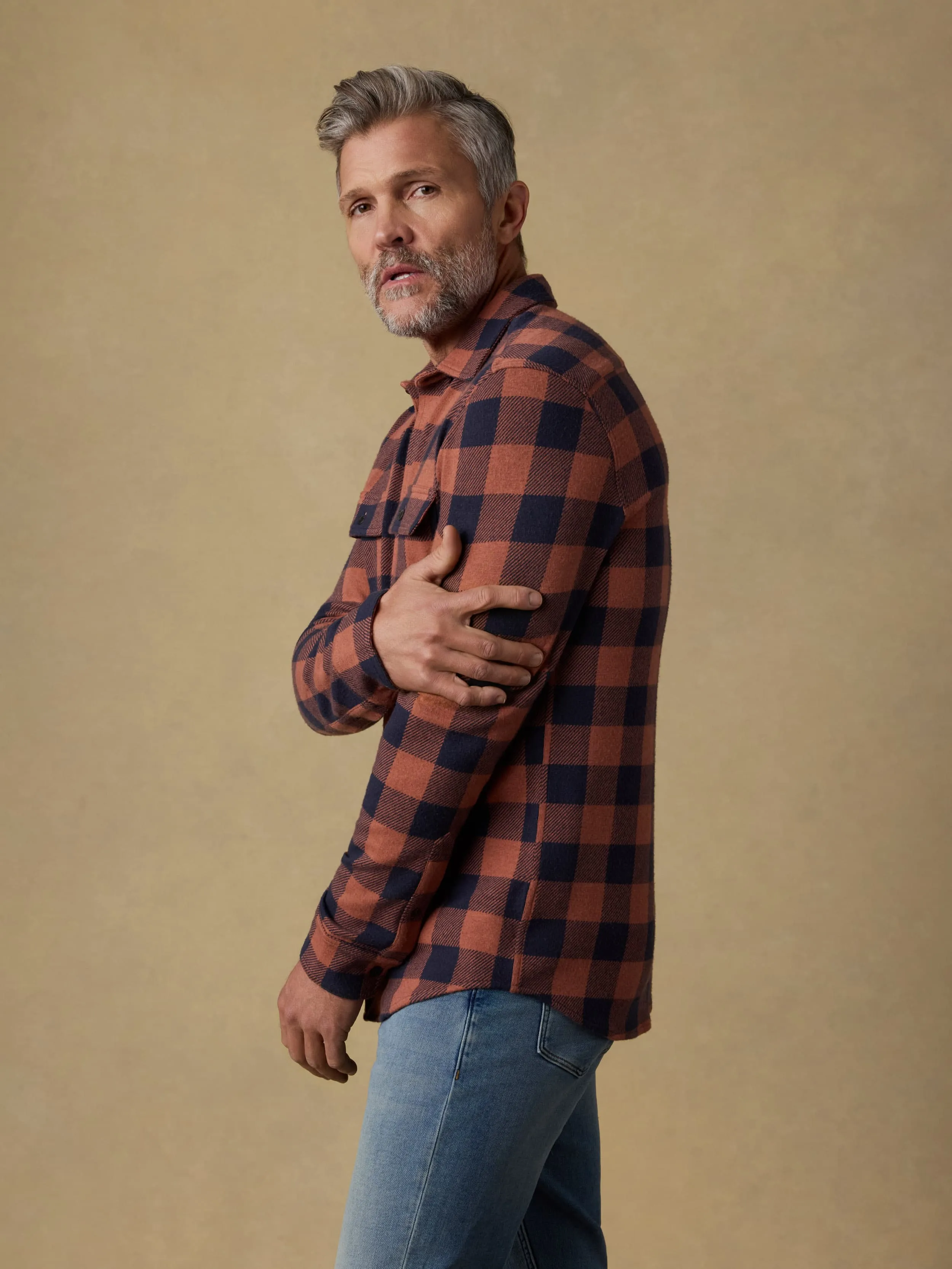 Legend™ Sweater Shirt - Sedona Twilight Buffalo sold by Faherty product image thumbnail 4