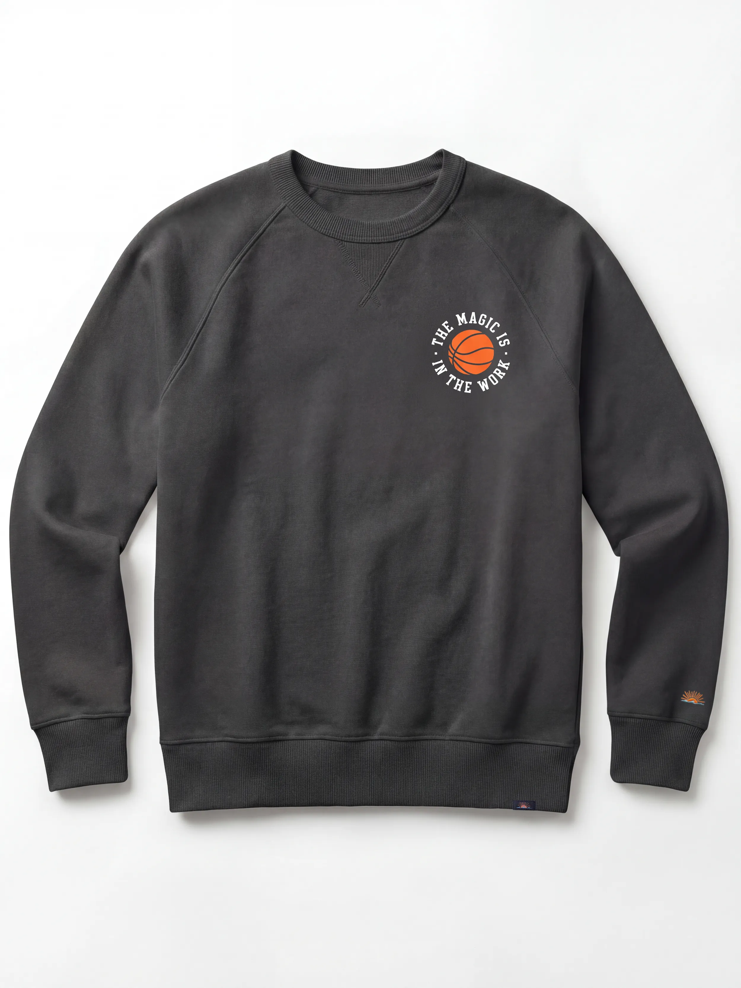 Jalen Brunson High Standard Fleece Crewneck - Mountain Black sold by Faherty product image thumbnail 2