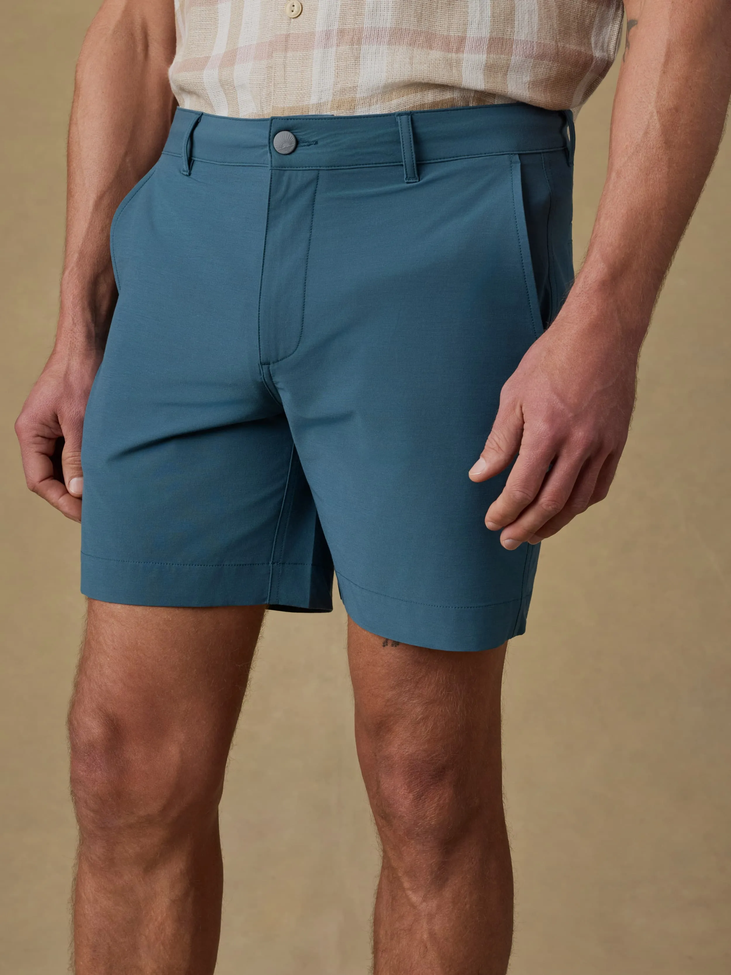 All Day™ Short (7") - Dark Teal sold by Faherty product image thumbnail 3