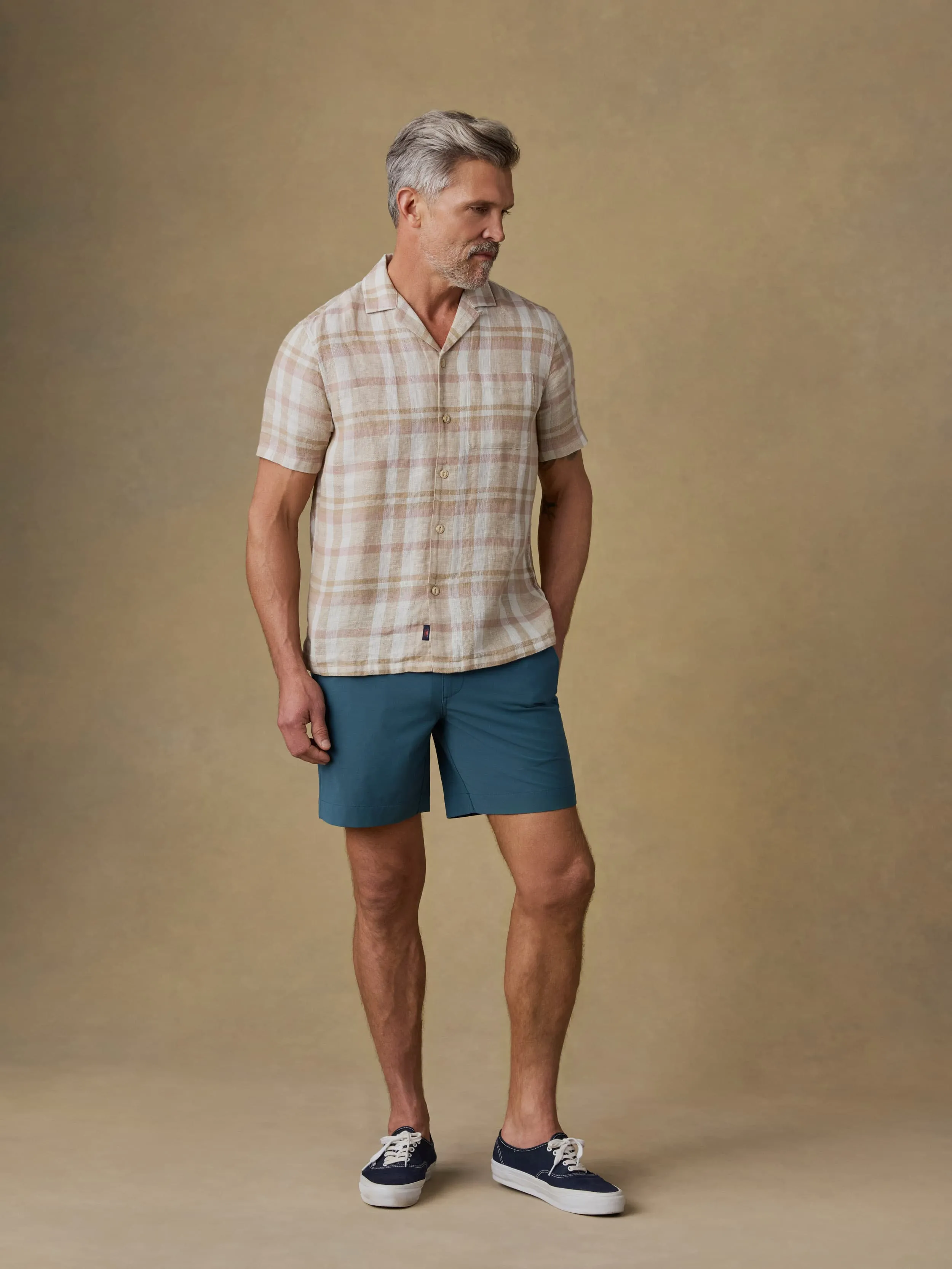 All Day™ Short (7") - Dark Teal sold by Faherty
