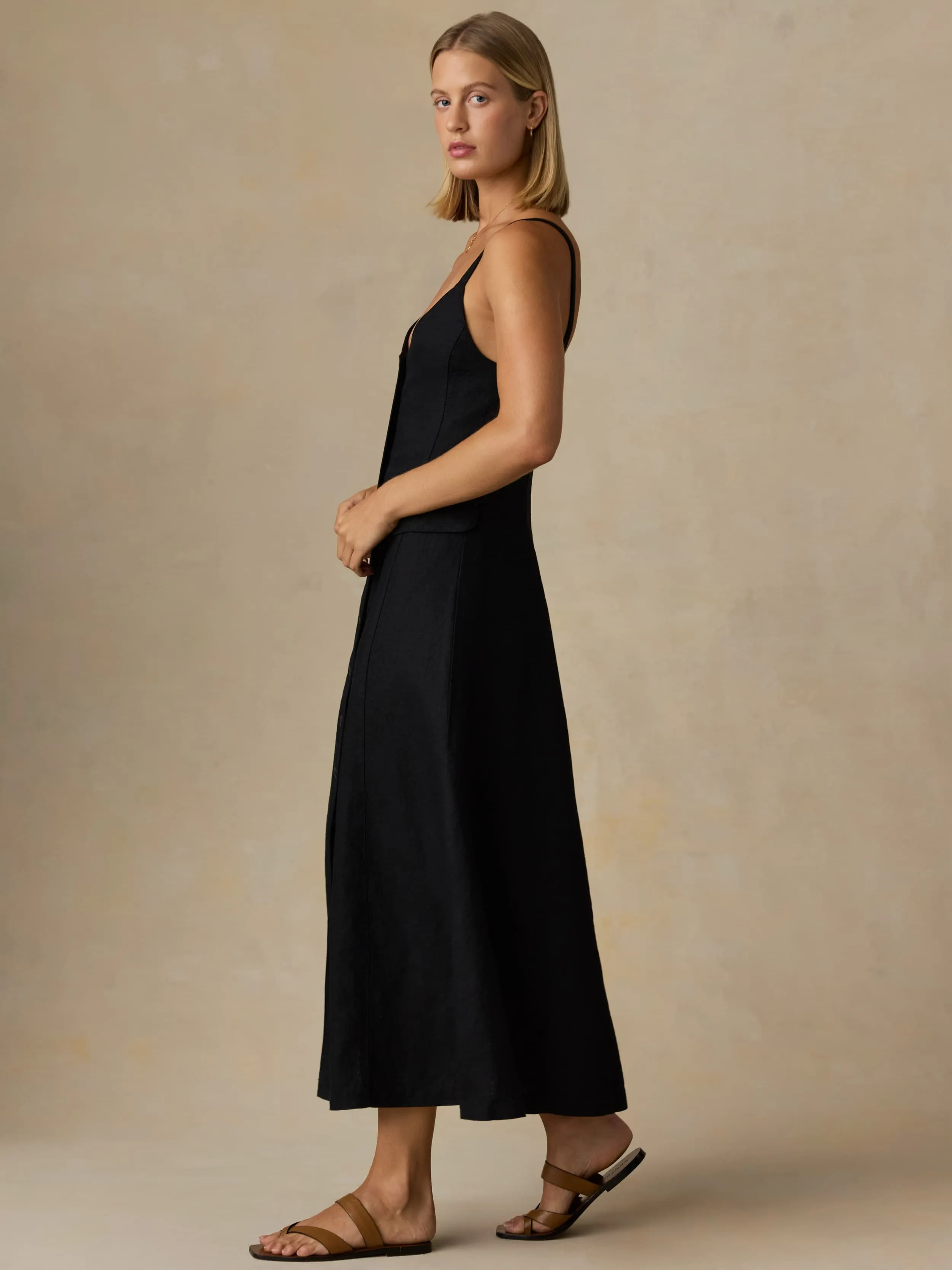 Sun Strider Milo Dress - Black sold by Faherty product image thumbnail 5
