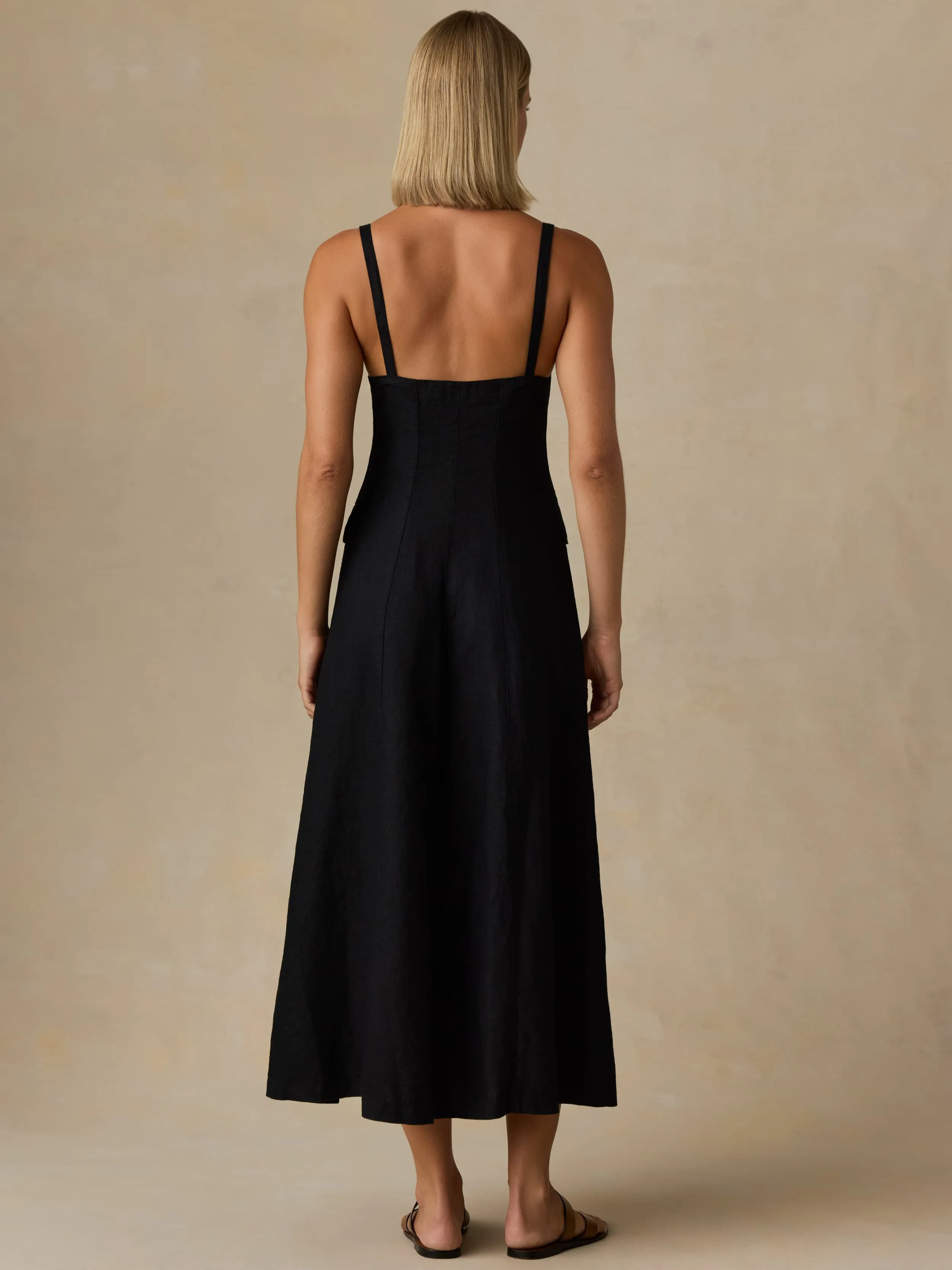 Sun Strider Milo Dress - Black sold by Faherty product image thumbnail 4