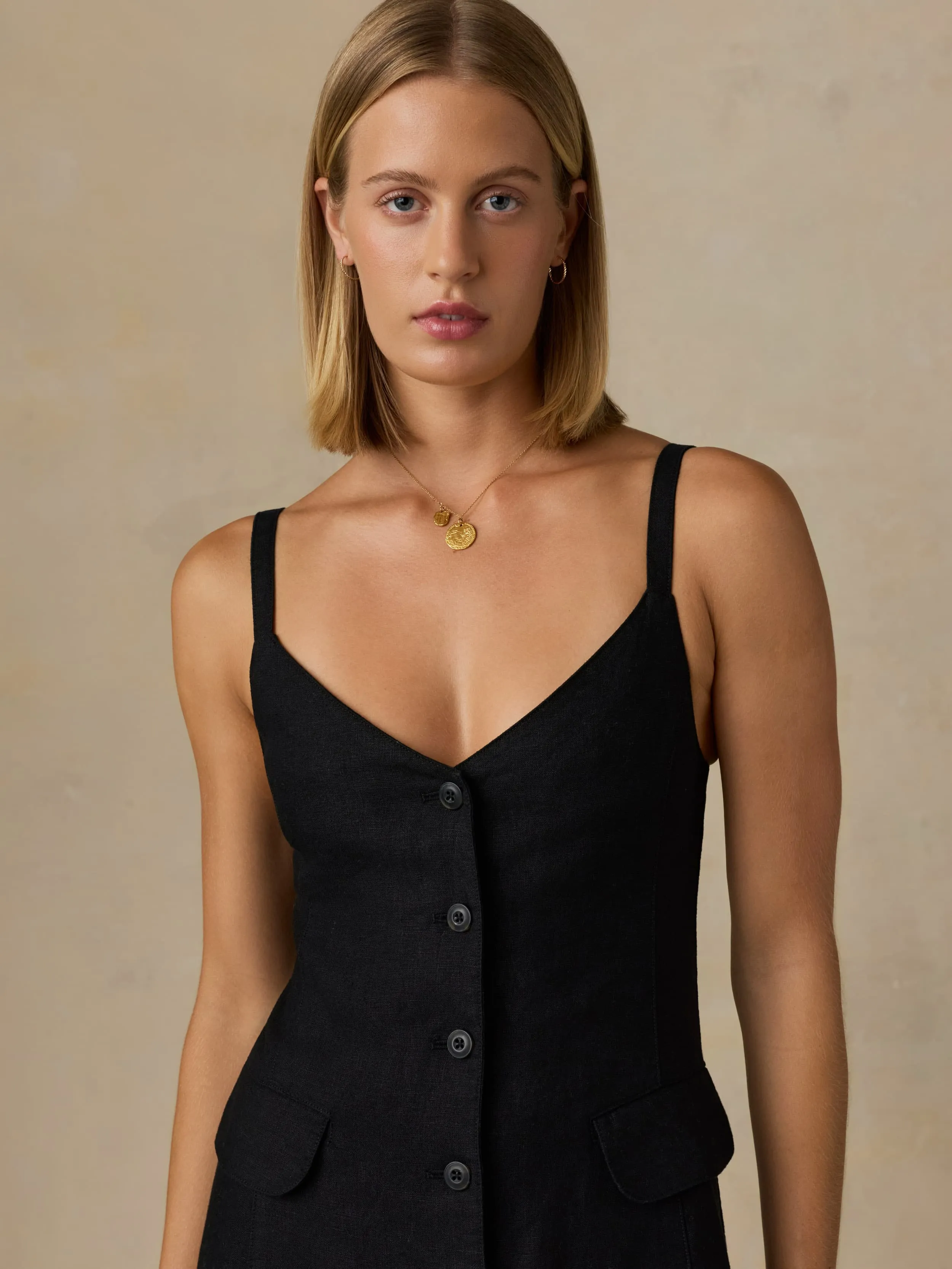 Sun Strider Milo Dress - Black sold by Faherty product image thumbnail 2