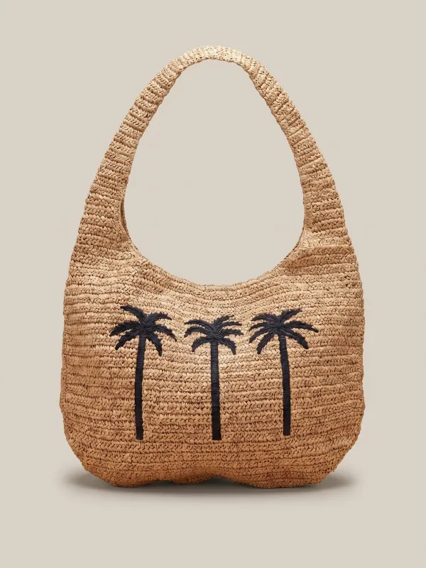 Straw Palm Beach Tote - Toasted Natural made by Faherty