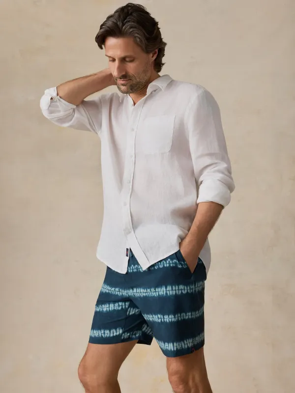 Shorelite Trunk (7") - Blue Ravine Tie Dye made by Faherty