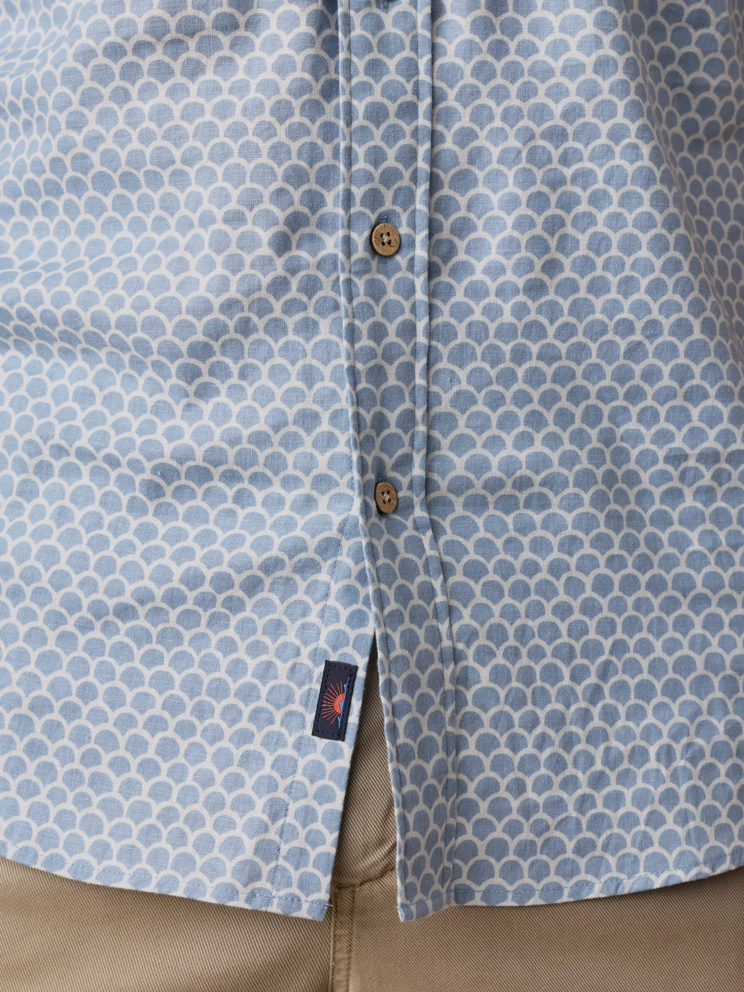 Short-Sleeve Breeze Shirt - Fishscale Redux sold by Faherty product image thumbnail 5