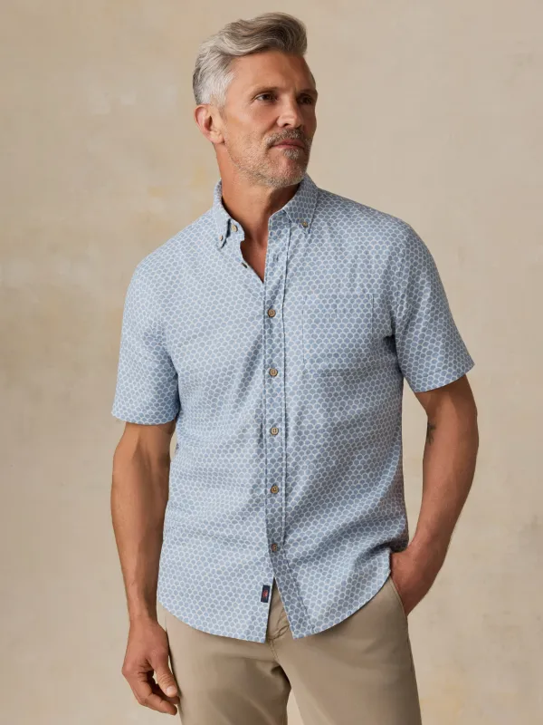 Short-Sleeve Breeze Shirt - Fishscale Redux made by Faherty