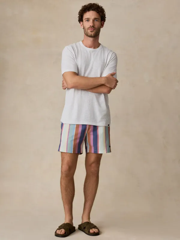 All Day™ Trunk (6") - Summer Skies Stripe made by Faherty