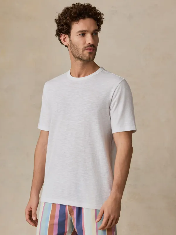 Short-Sleeve Breeze Tee - White made by Faherty