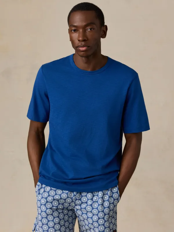 Sunwashed Regenerative Tee - Antilles Blue made by Faherty