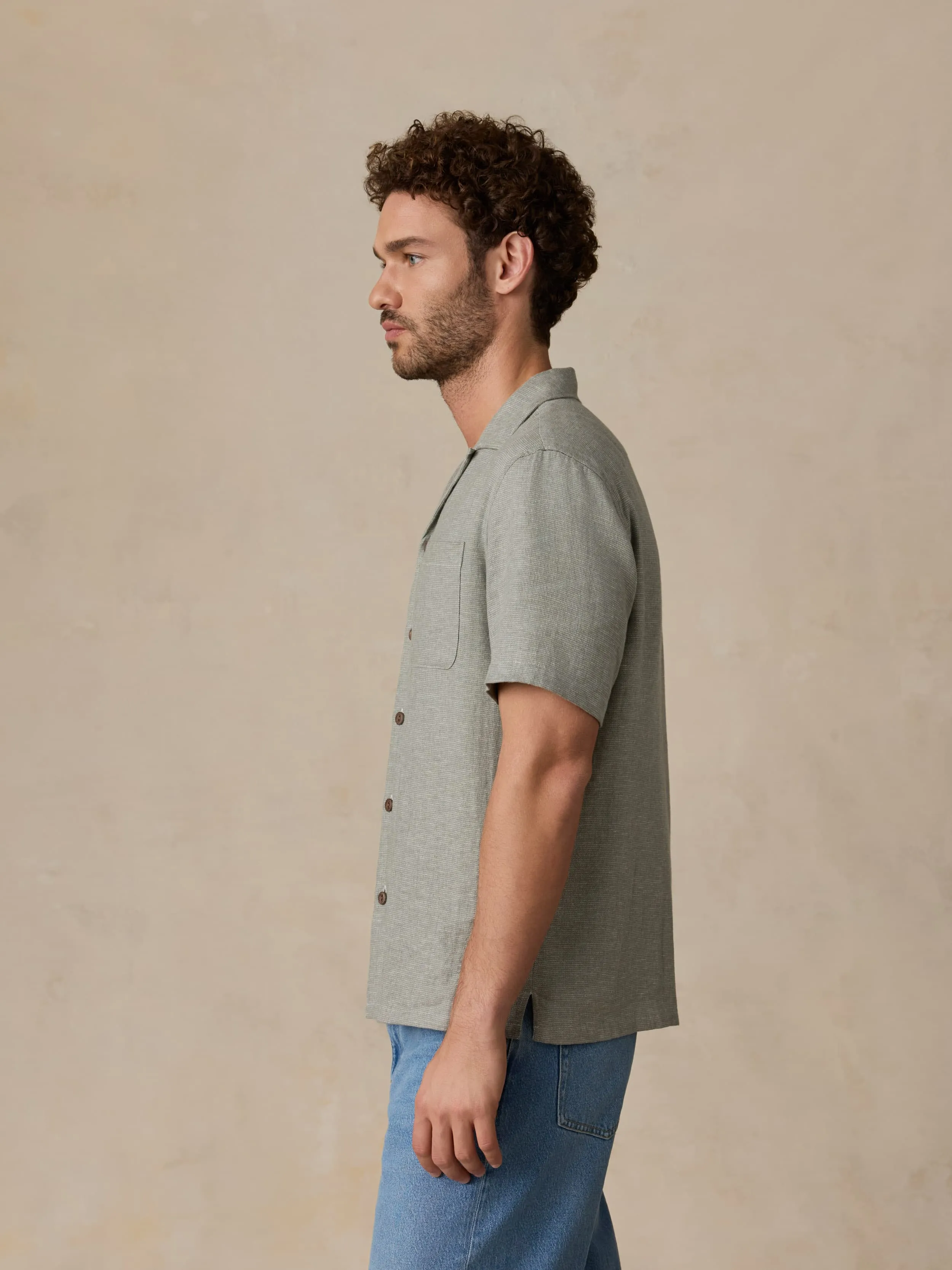 Short-Sleeve Breeze Camp Shirt - Garden Valley sold by Faherty product image thumbnail 4