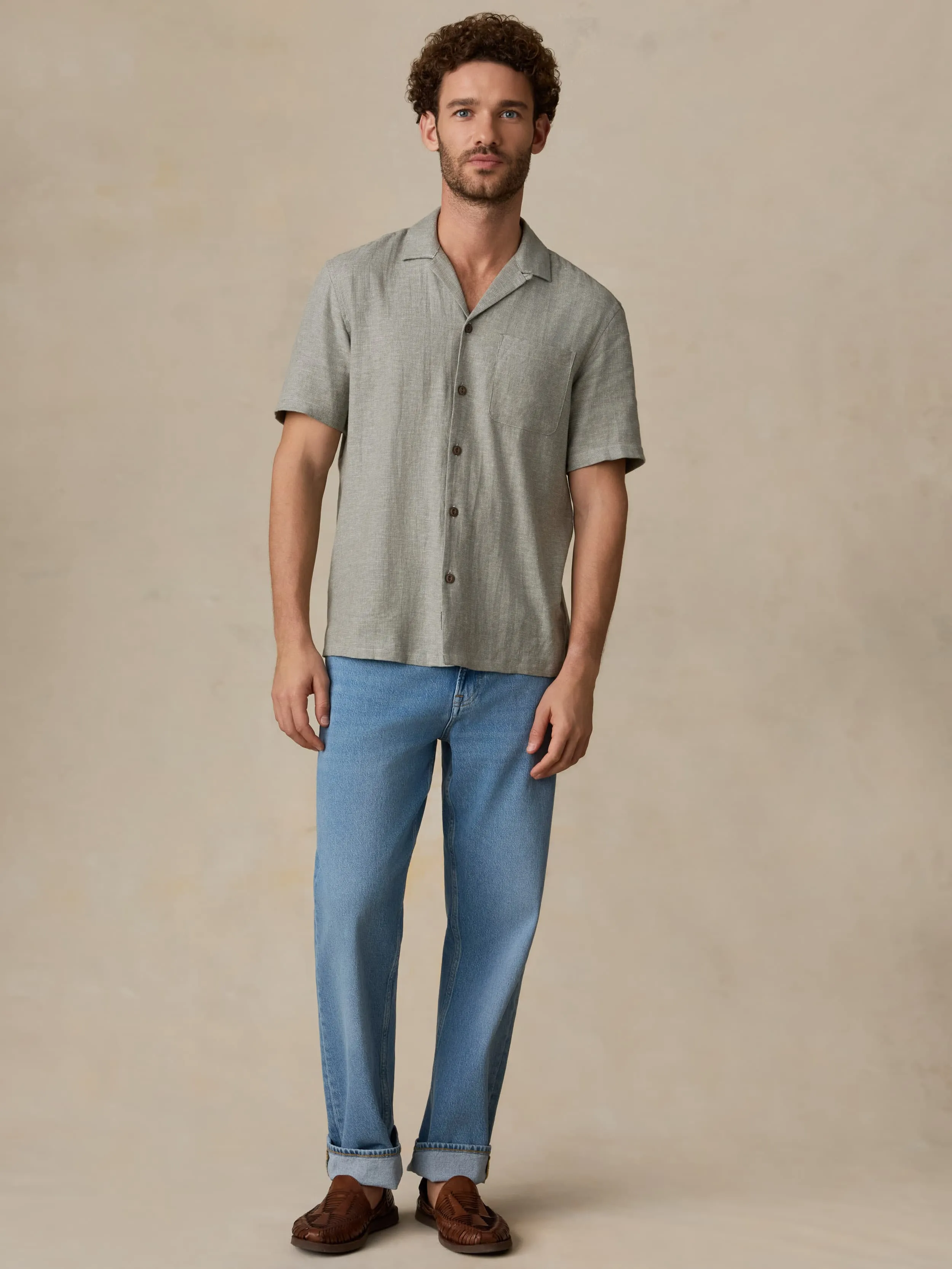 Short-Sleeve Breeze Camp Shirt - Garden Valley sold by Faherty product image thumbnail 3