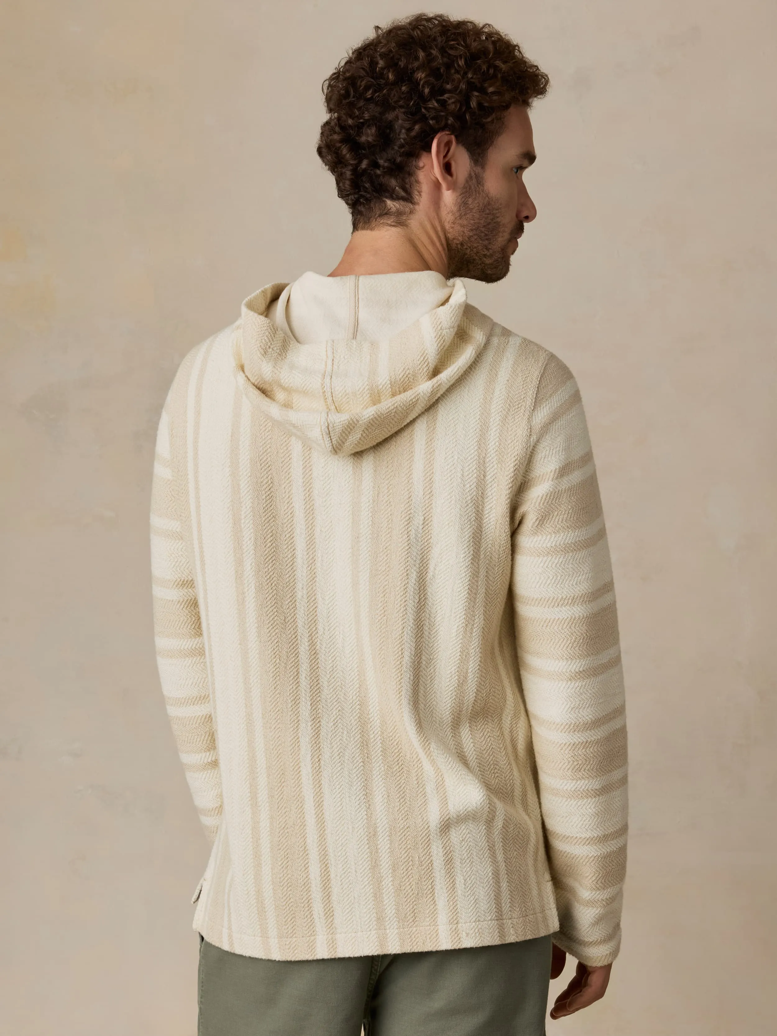 Whitewater Hoodie - Ivory Desert Stripe sold by Faherty product image thumbnail 5