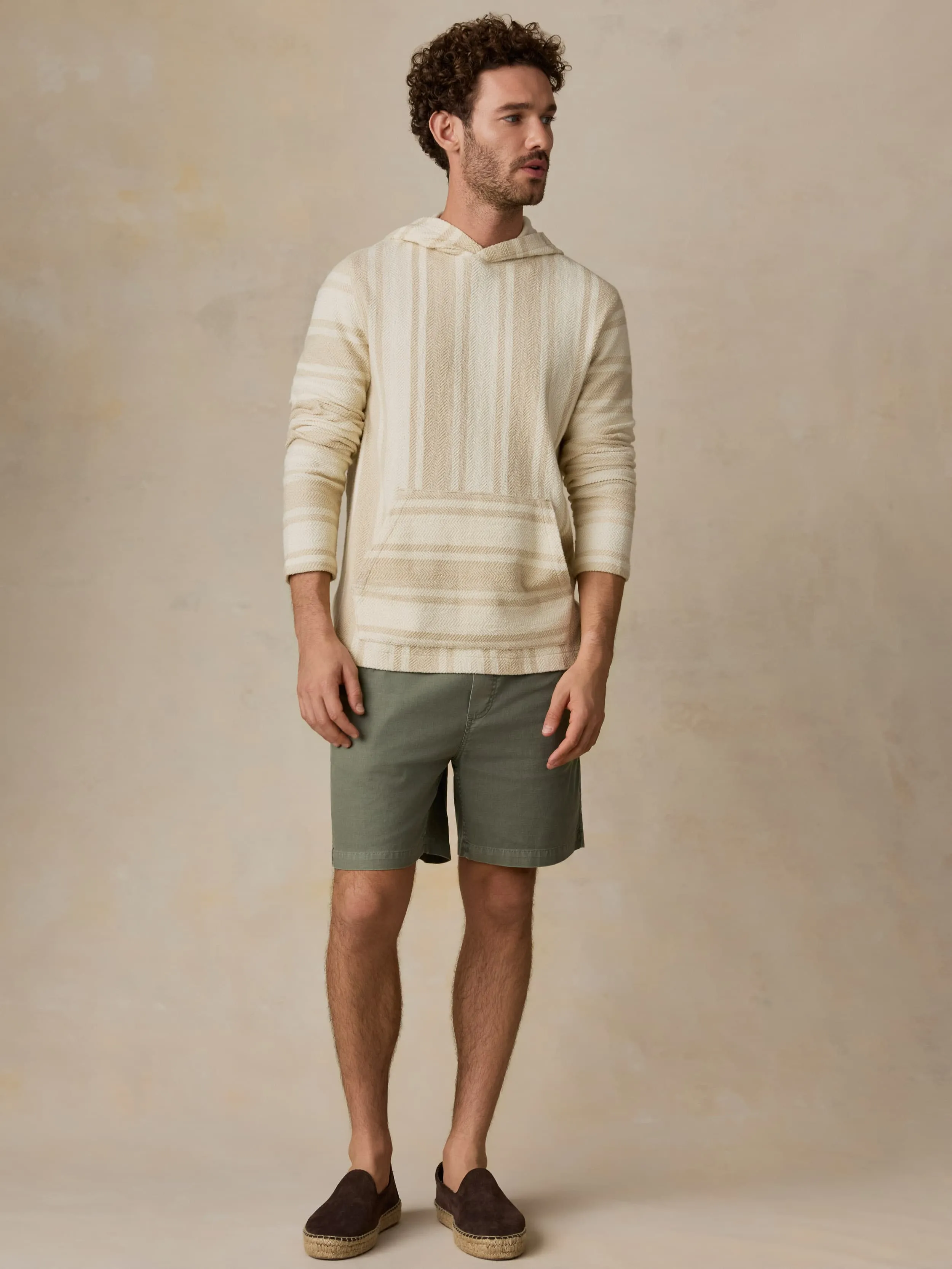 Whitewater Hoodie - Ivory Desert Stripe sold by Faherty product image thumbnail 4