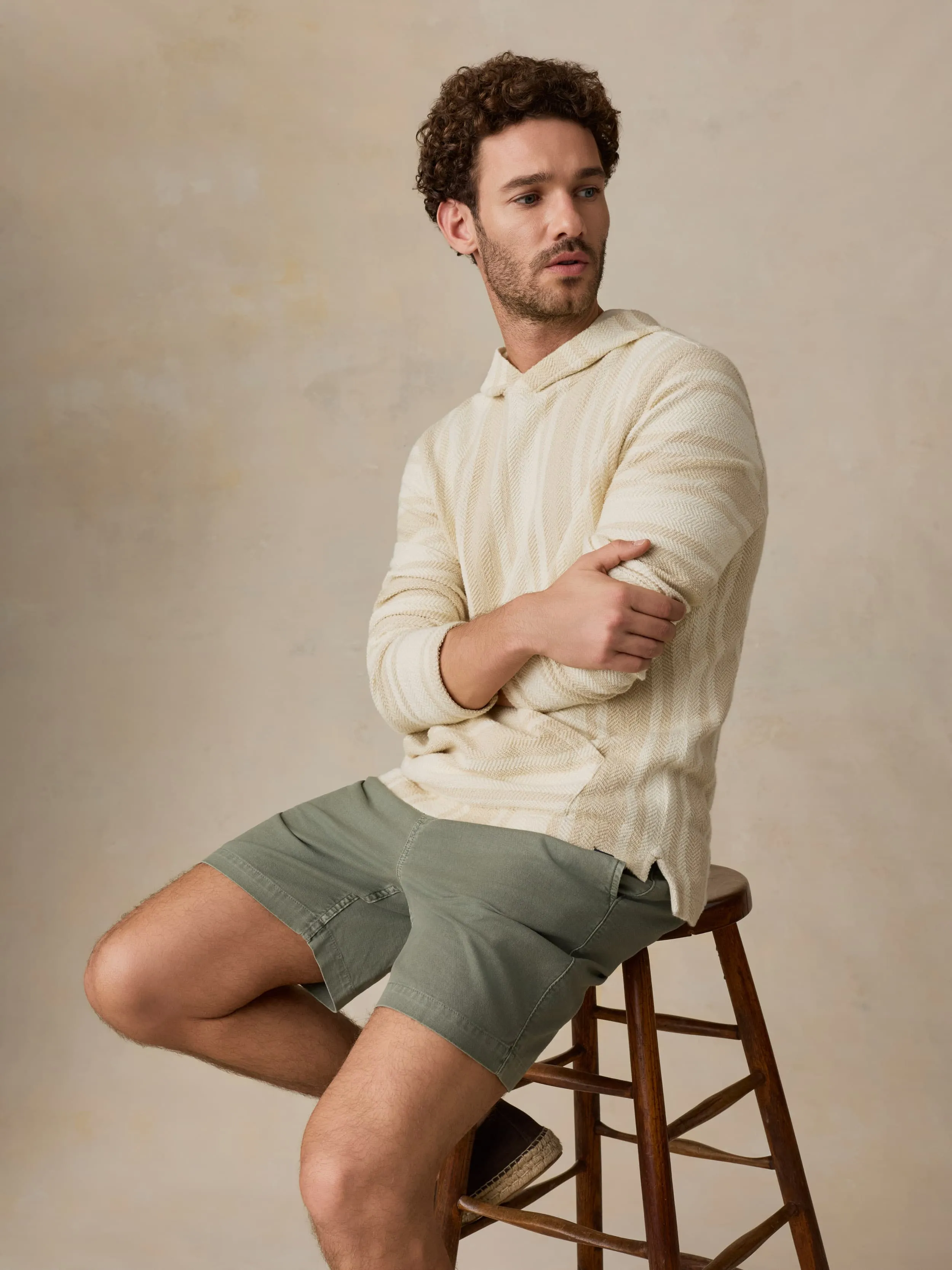 Whitewater Hoodie - Ivory Desert Stripe sold by Faherty product image thumbnail 3