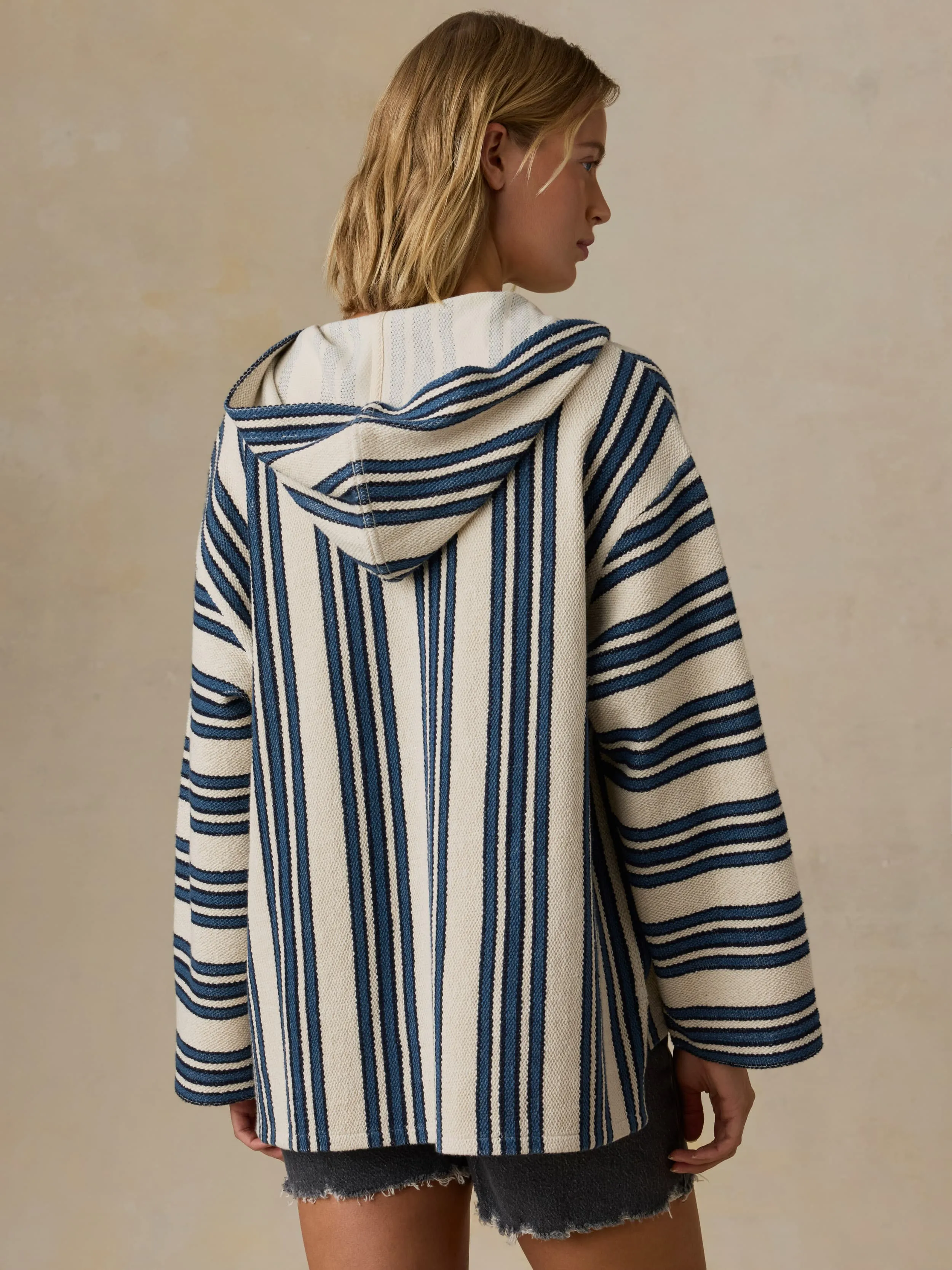 Baja Hoodie - Kingfisher Stripe sold by Faherty product image thumbnail 5