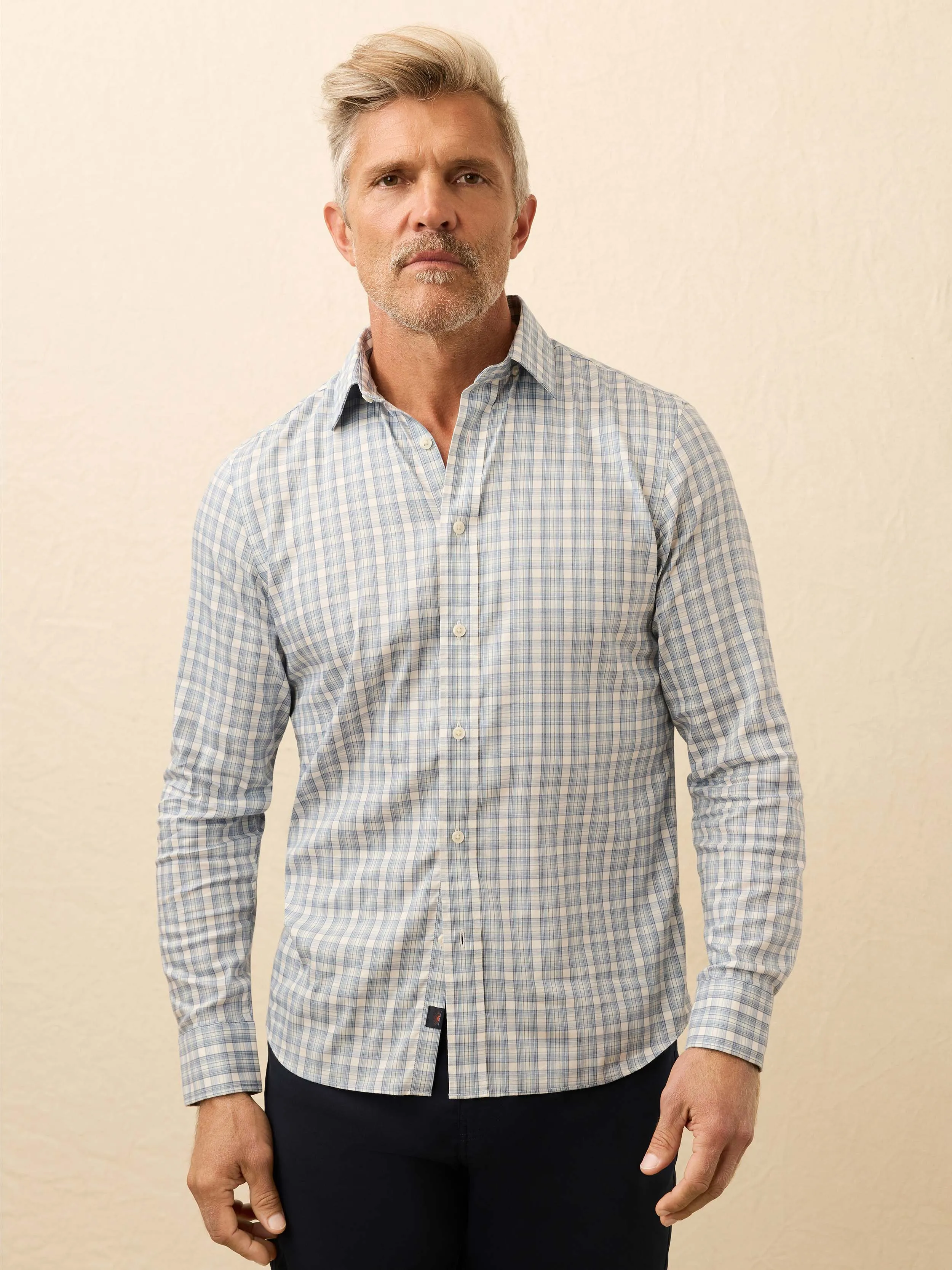 TheMovement Shirt - Ivory Sea Plaid sold by Faherty