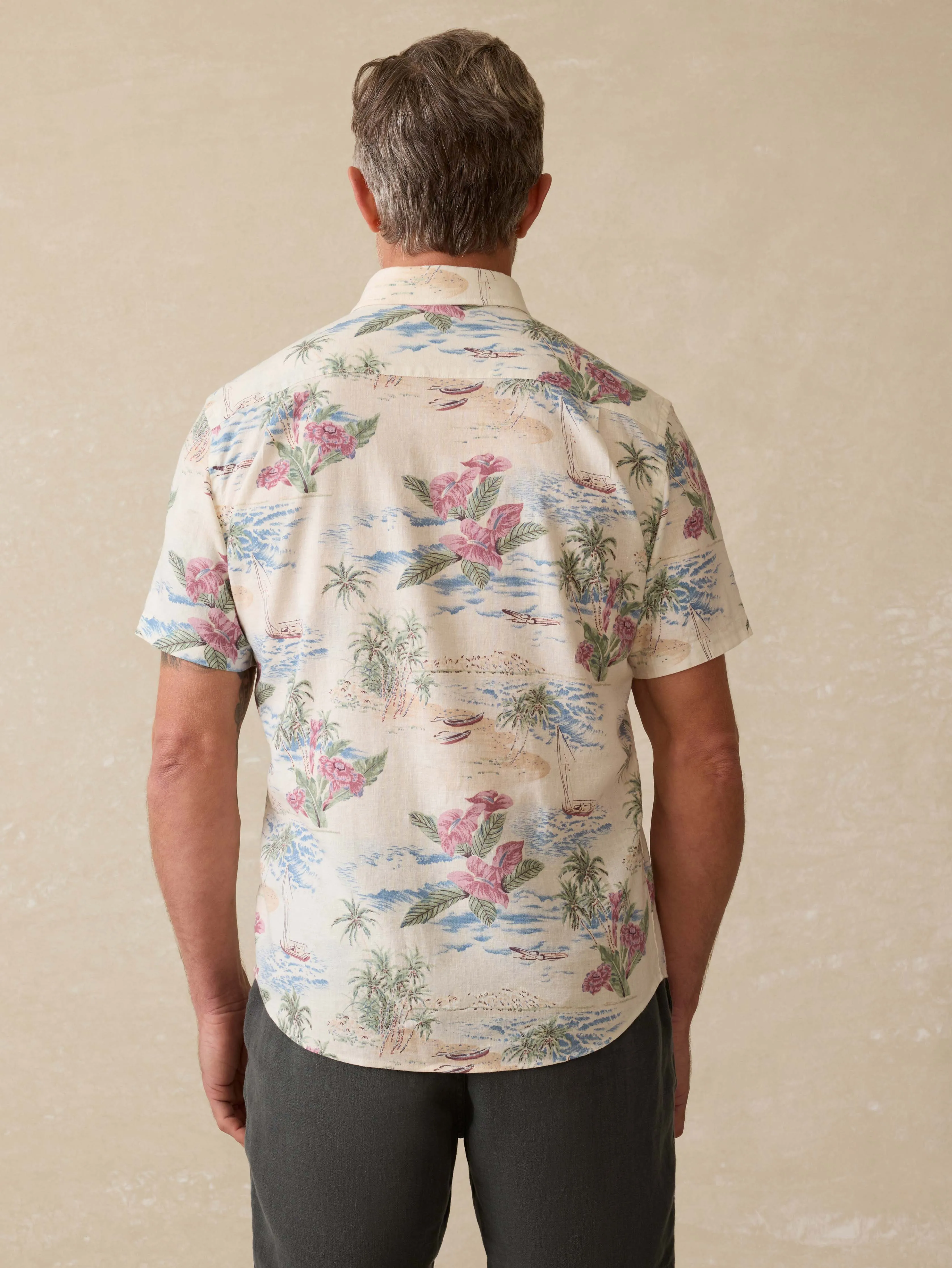 Short-Sleeve Breeze Shirt (Tall) - Molokai Scenic Tropical sold by Faherty product image thumbnail 5