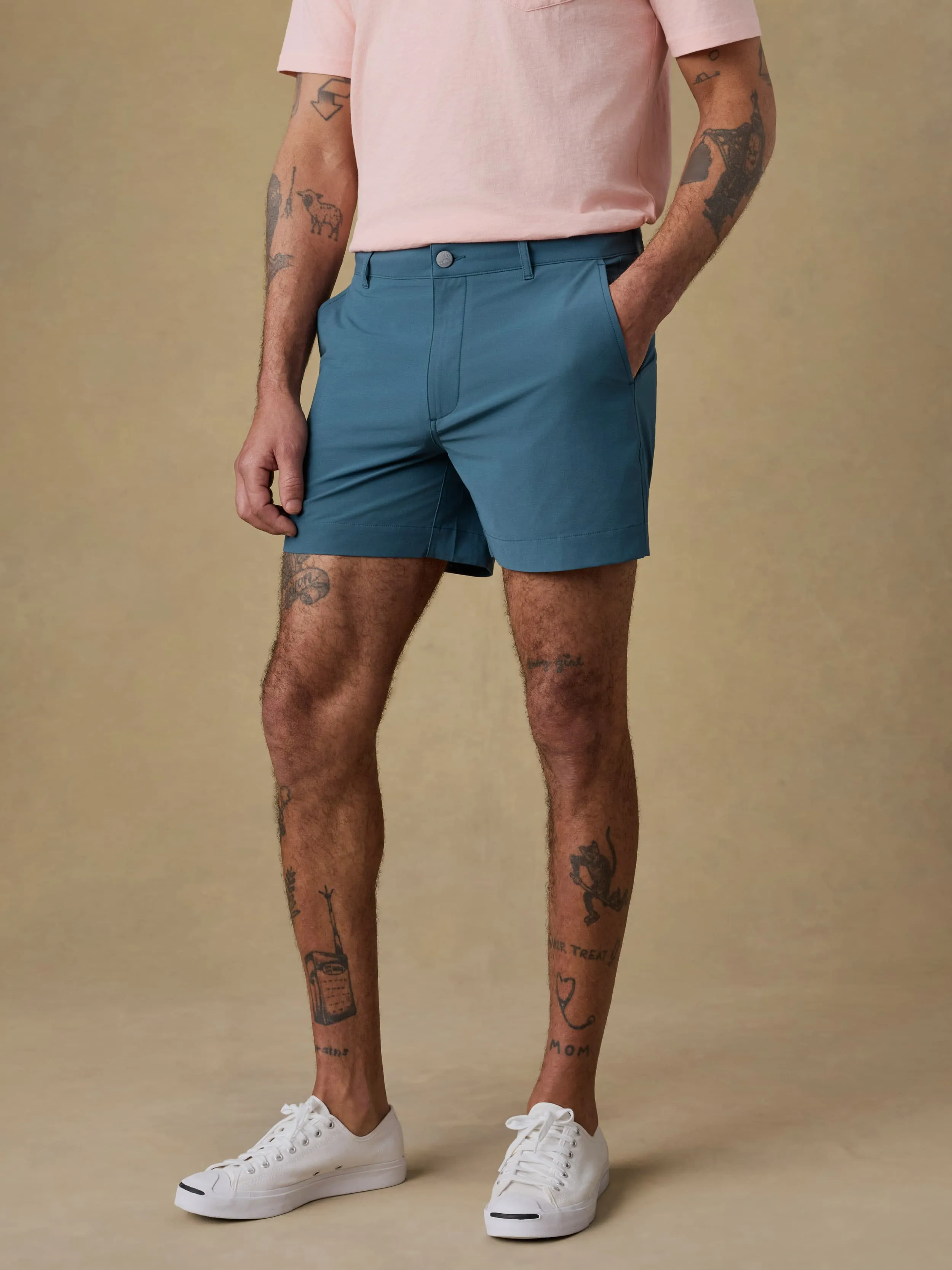 All Day™ Short (5") - Dark Teal sold by Faherty product image thumbnail 2