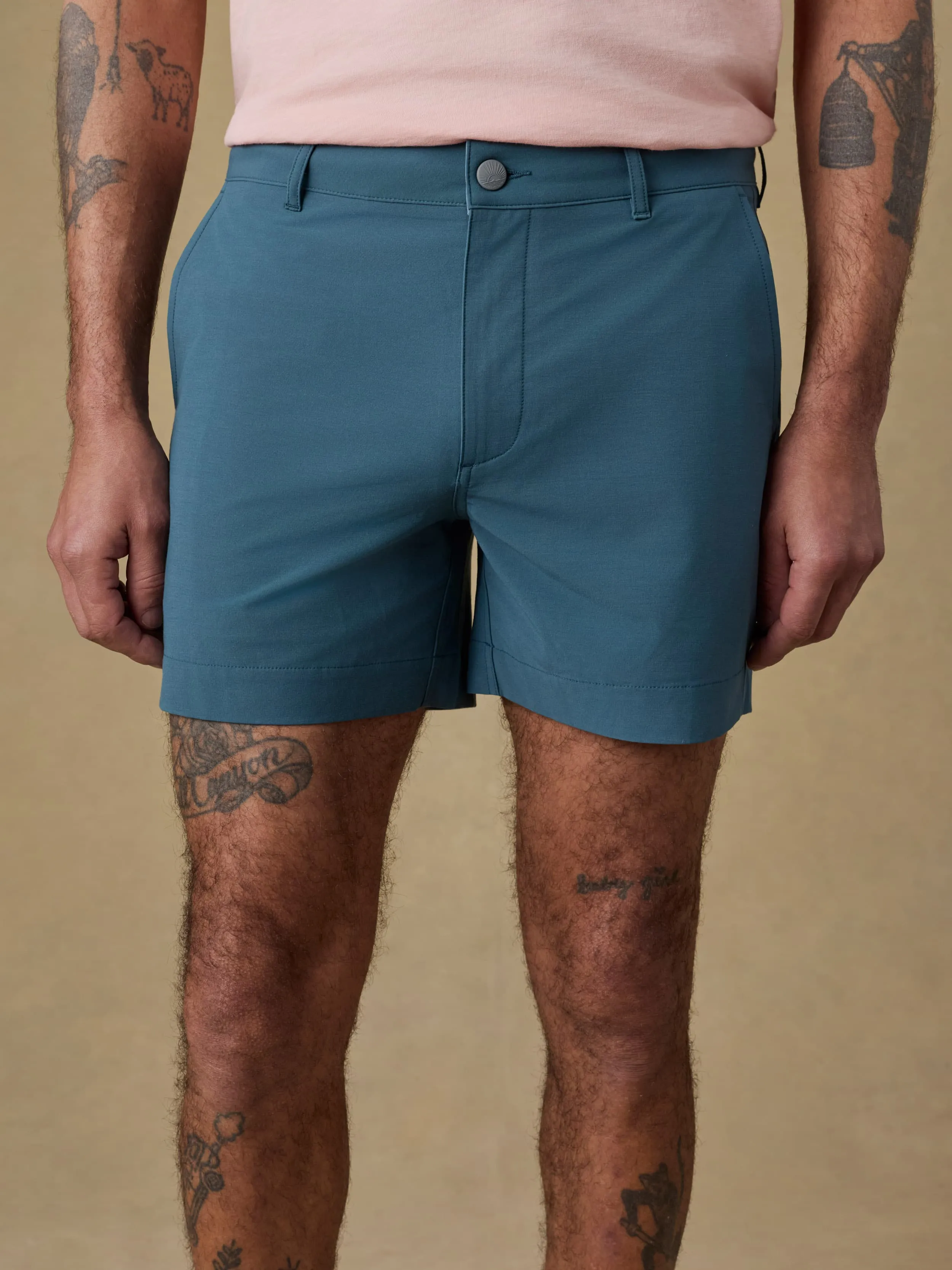All Day™ Short (5") - Dark Teal sold by Faherty product image thumbnail 5