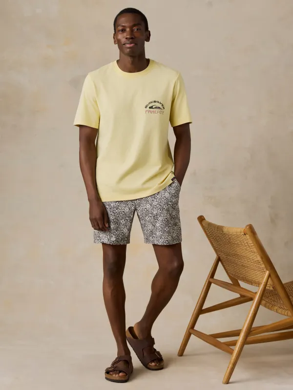 Faherty x Quiksilver Heavy Wash Tee - Bright Sun made by Faherty