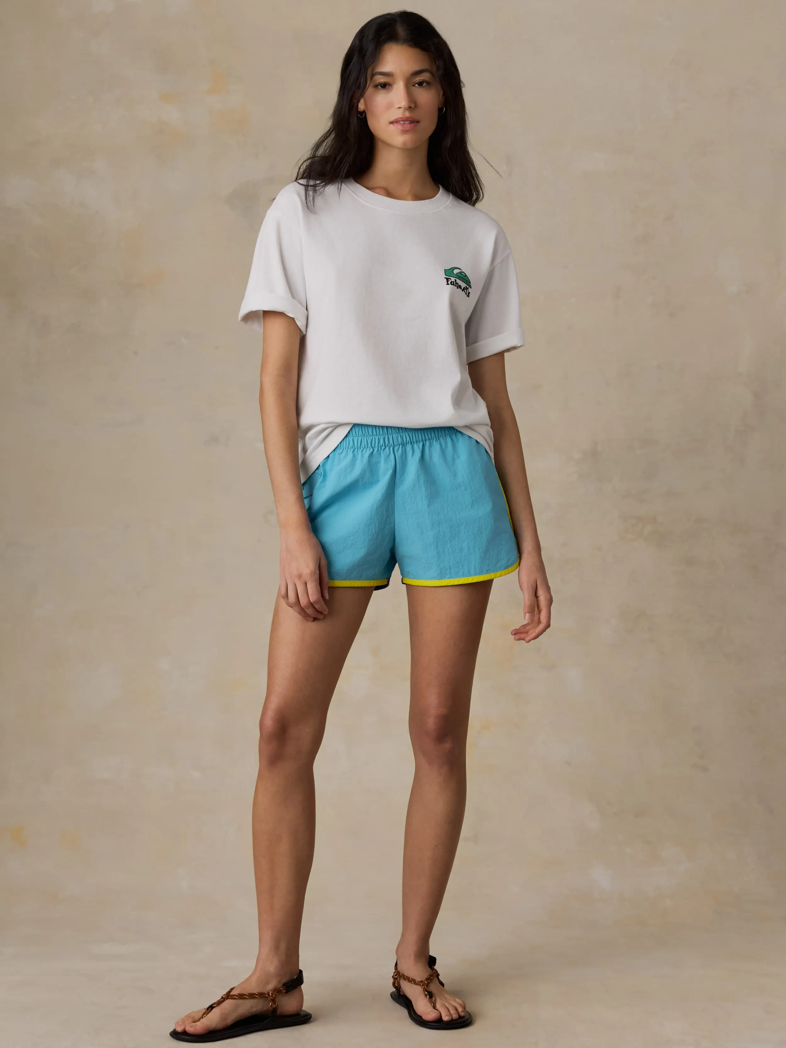 Faherty x Quiksilver Graphic Tee - White sold by Faherty product image thumbnail 5