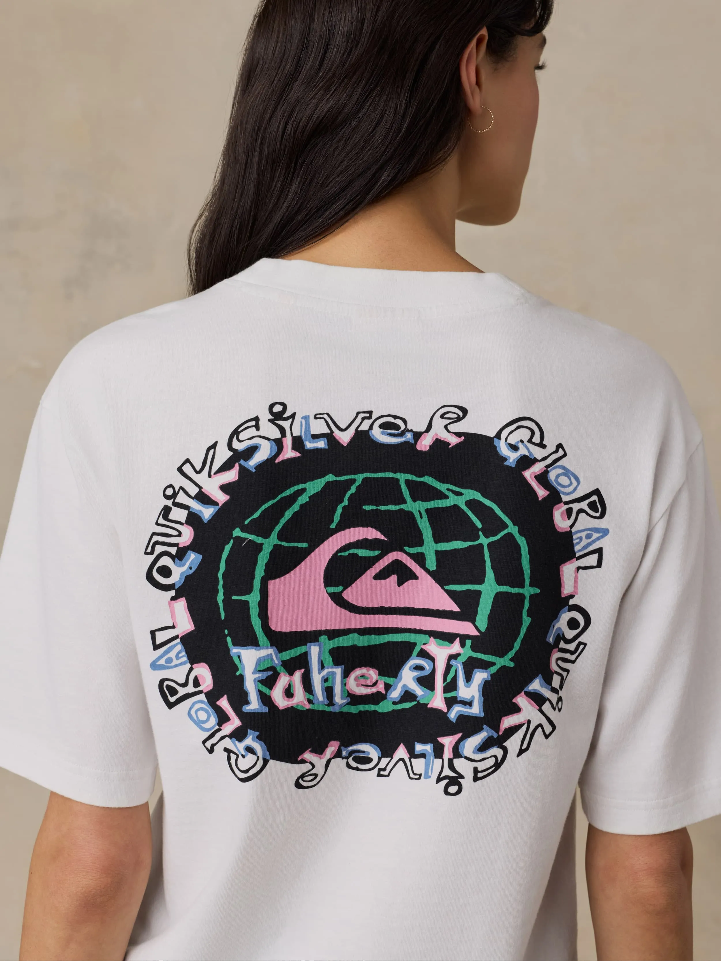 Faherty x Quiksilver Graphic Tee - White sold by Faherty product image thumbnail 4