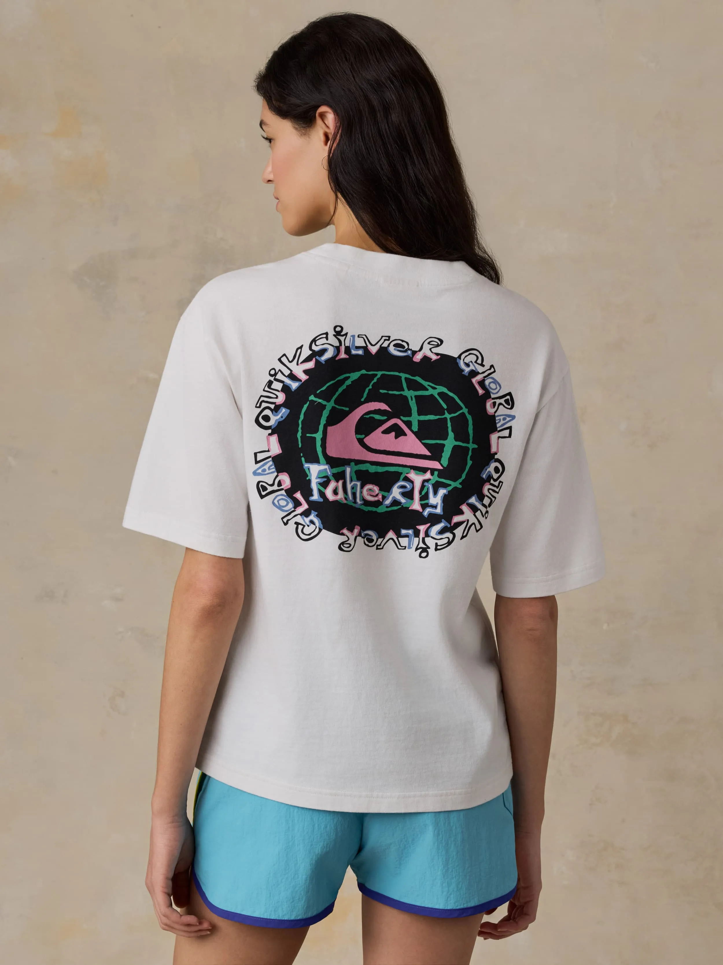 Faherty x Quiksilver Graphic Tee - White sold by Faherty product image thumbnail 2