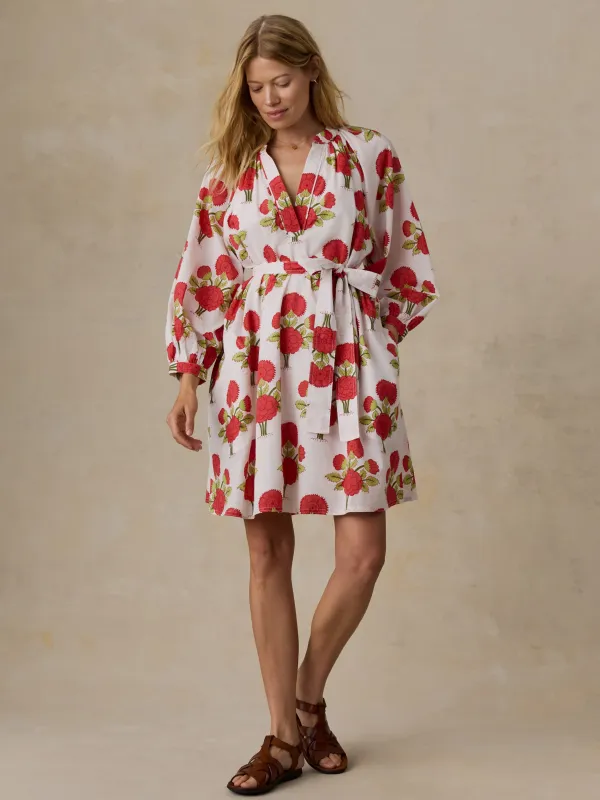 Voile Kaia Mini Dress - Bloom Poem made by Faherty