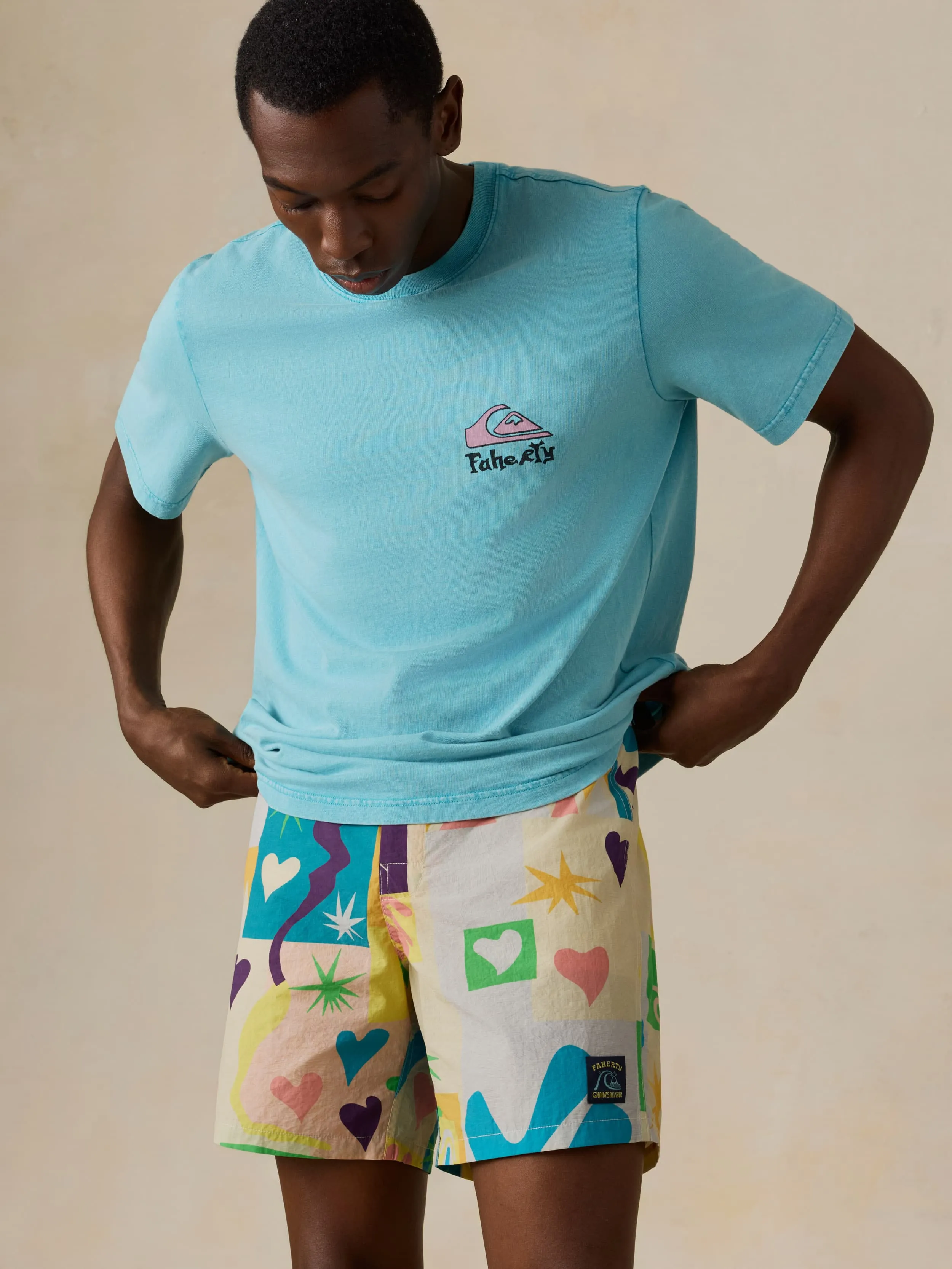 Faherty x Quiksilver Boardshort - Sunshine Coast Tile sold by Faherty product image thumbnail 2