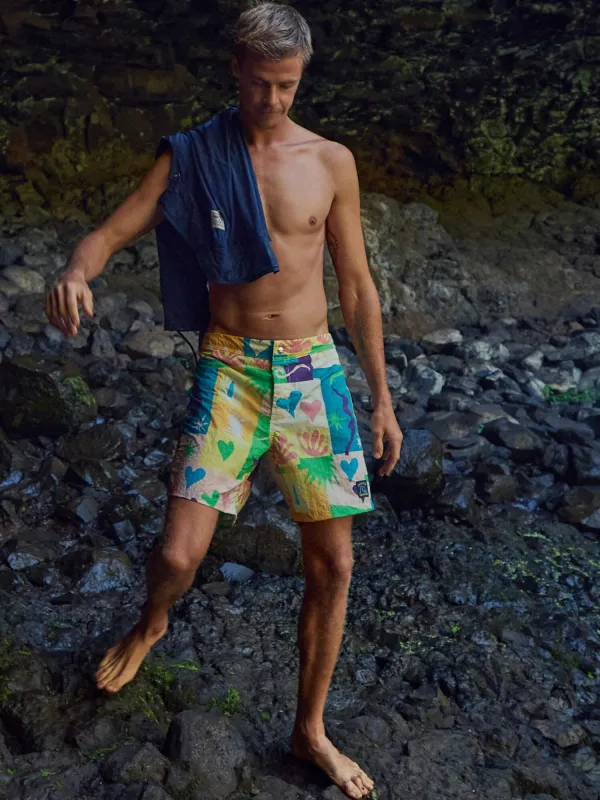 Faherty x Quiksilver Boardshort - Sunshine Coast Tile made by Faherty