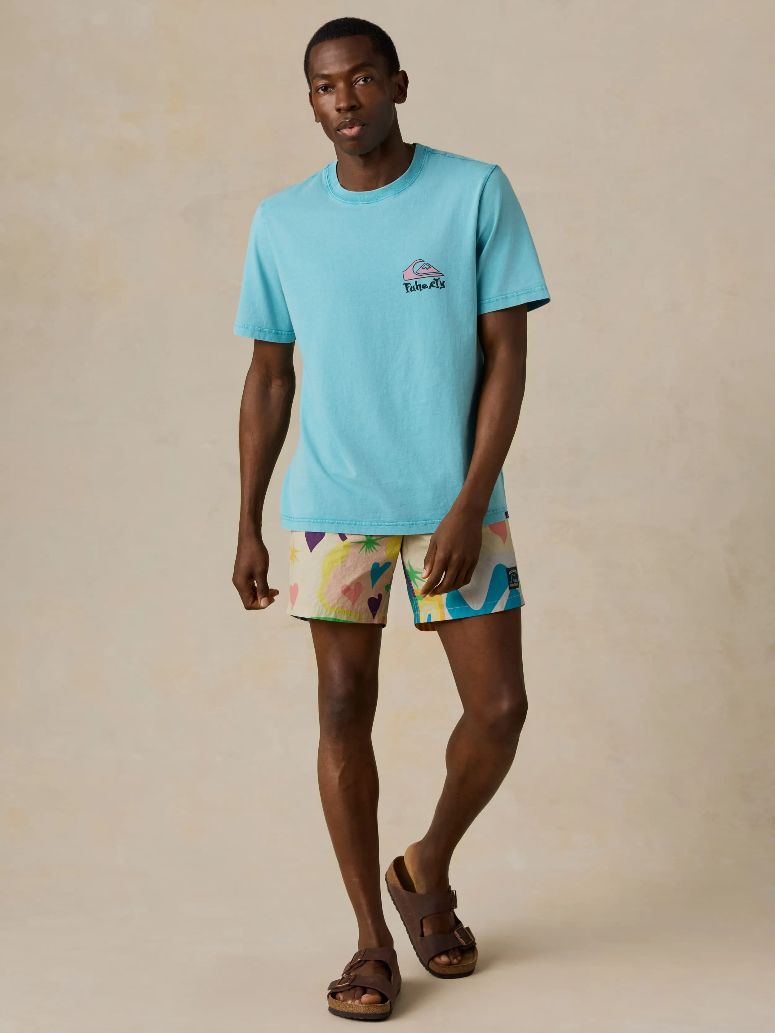 Faherty x Quiksilver Boardshort - Sunshine Coast Tile sold by Faherty product image thumbnail 4