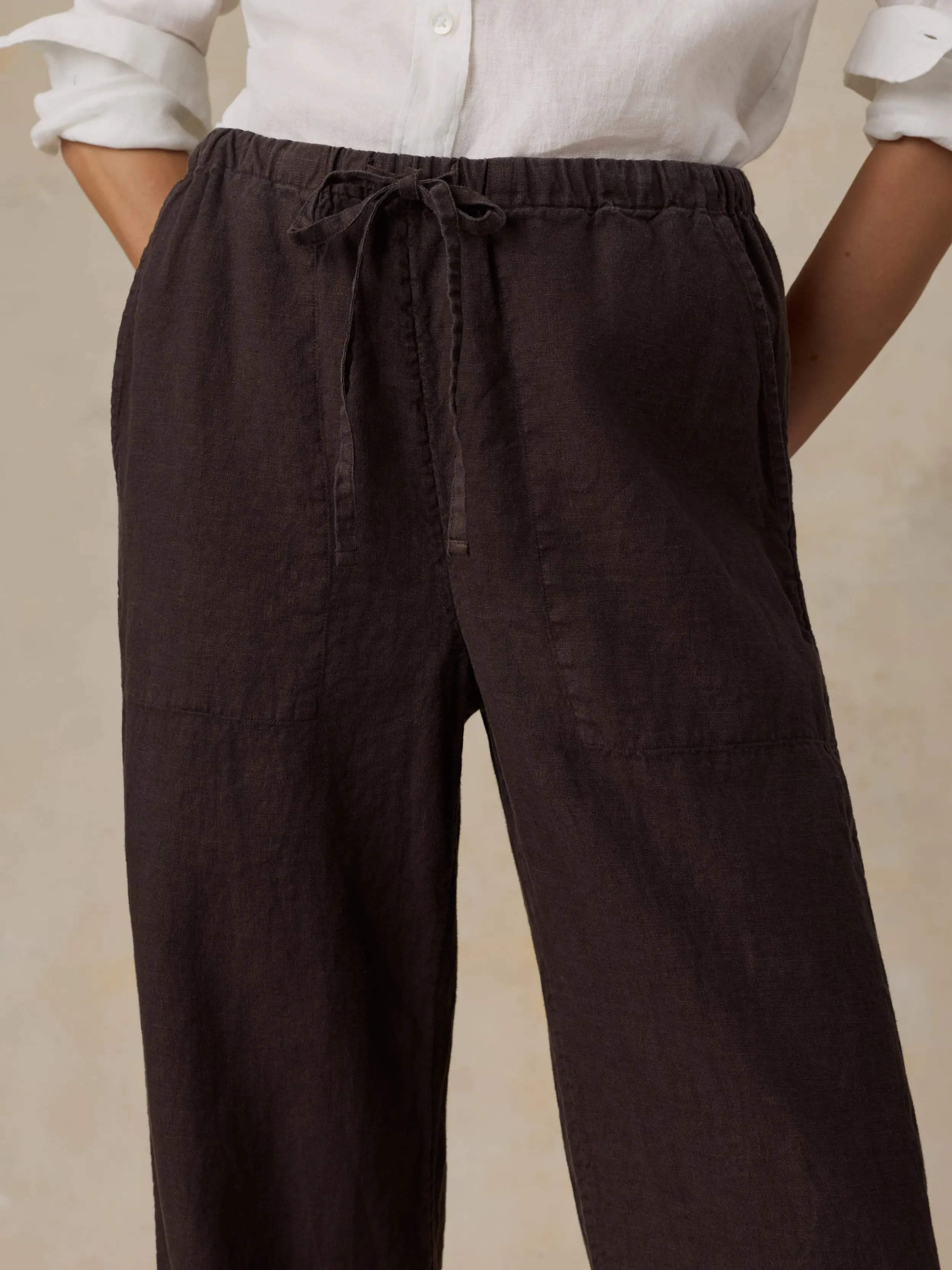 Laidback Linen Pant - Demitasse sold by Faherty product image thumbnail 5