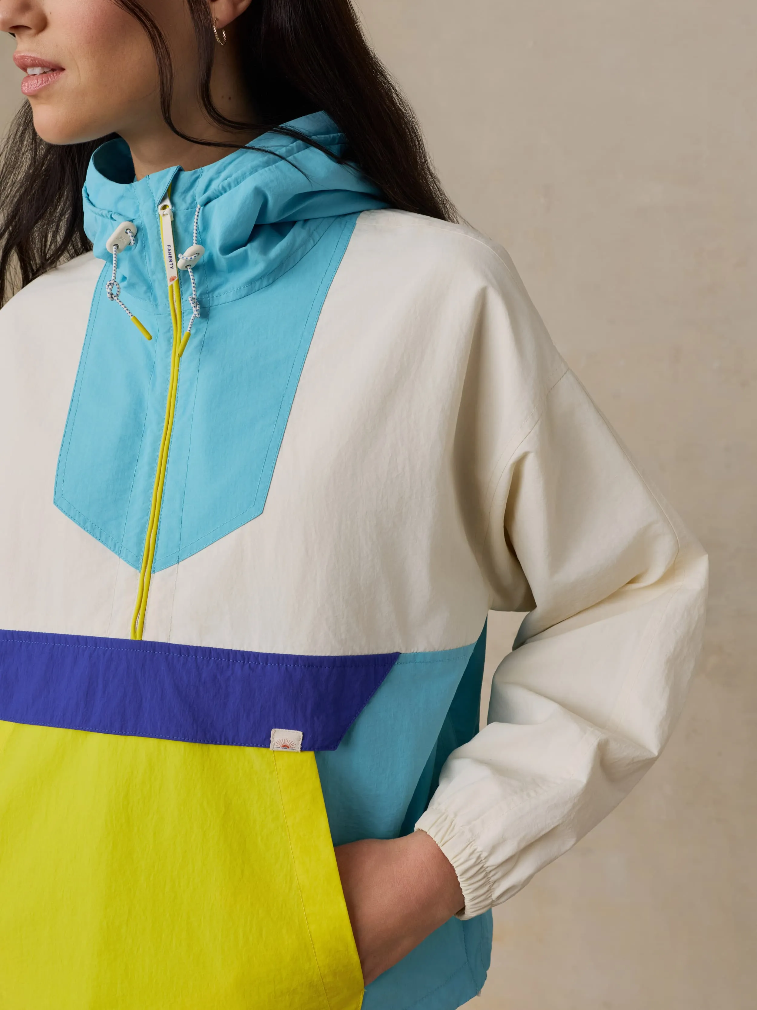 Shorelite Active Windbreaker - Blue Fin Bay sold by Faherty product image thumbnail 5