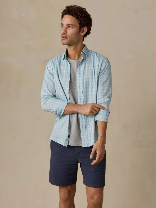 The Movement Shirt - Morning Mist Plaid made by Faherty