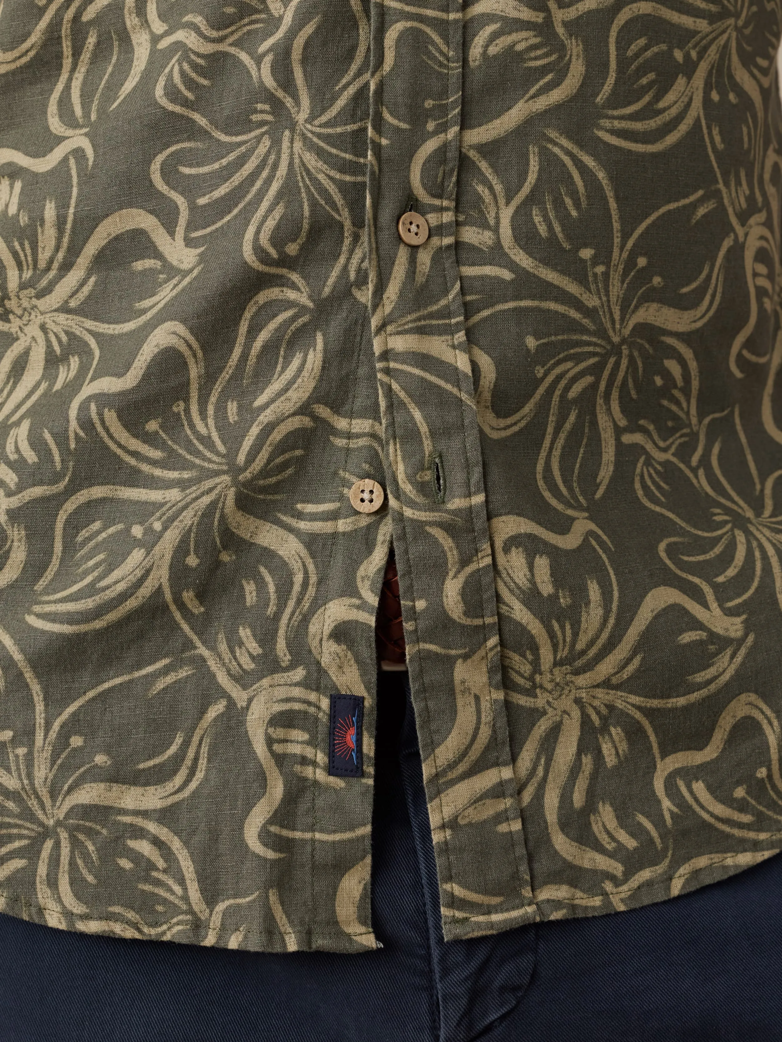 Short-Sleeve Breeze Shirt - Light Pine Blossom sold by Faherty product image thumbnail 5