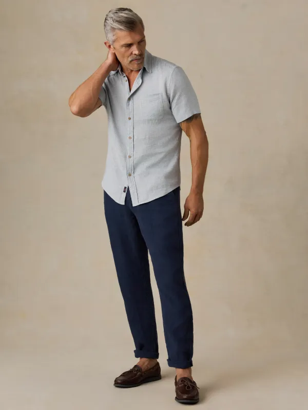 Short-Sleeve Breeze Shirt - Blue Streams made by Faherty